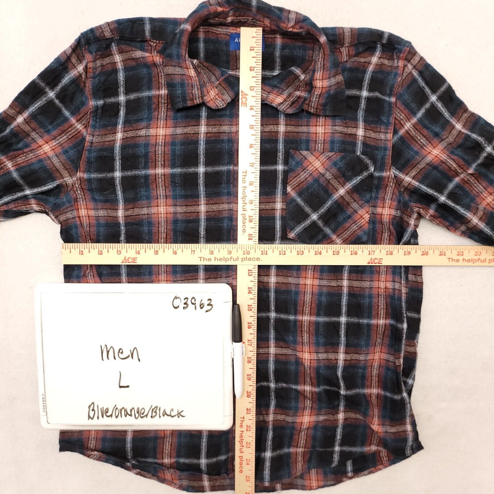Arizona Jean Co. Arizona Jean Co Tartan Flannel Shirt Mens Size Large L Blue Size US L / EU 52-54 / 3 - 6 Thumbnail