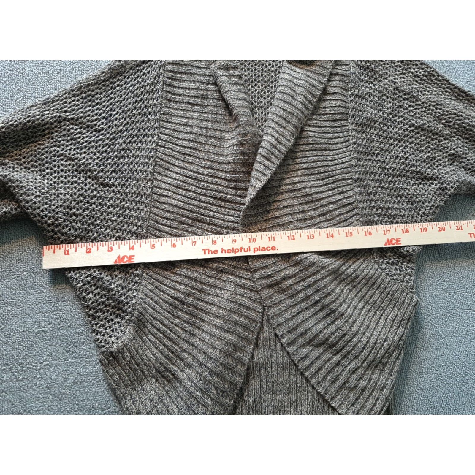 Vintage Maurices Cardigan Open Front M Medium Brown Tan 3/4 Sleeve Knit Womens Cardigan Size M / US 6-8 / IT 42-44 - 4 Thumbnail