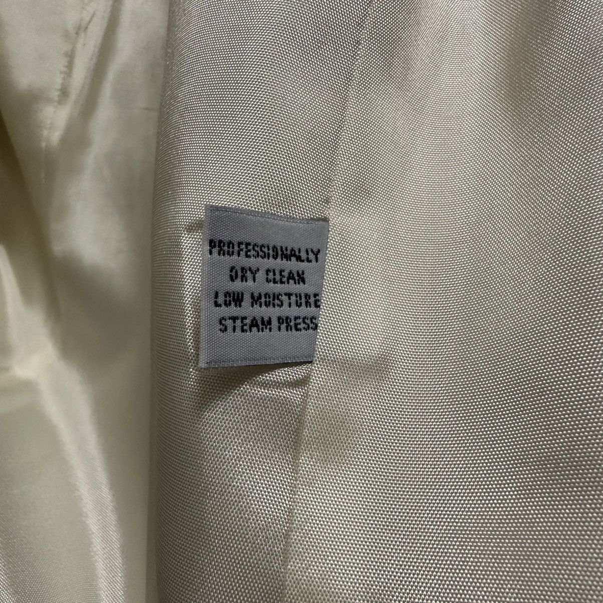 Other Dumas Vintage 1980's Ivory 100% Wool Blazer Women's Size 6 Size M / US 6-8 / IT 42-44 - 5 Thumbnail