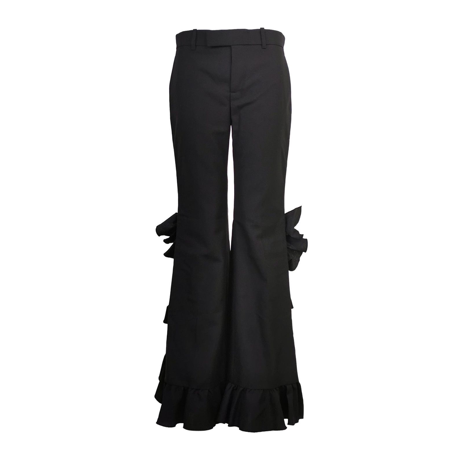 Gucci Gucci Wool Mohair Ruffle Trousers Size 38 Size 26" / US 2 / IT 38 - 1 Thumbnail