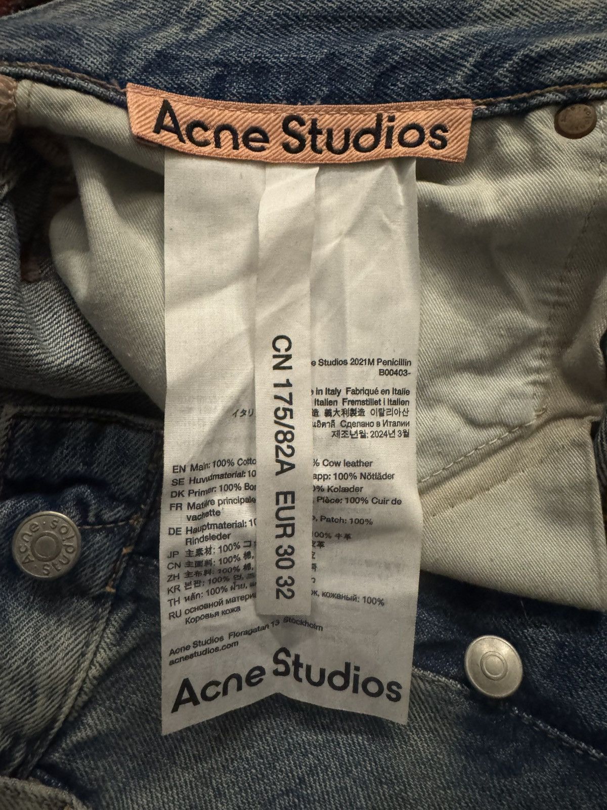 Acne Studios ACNE STUDIO JEANS Size US 32 / EU 48 - 2 Thumbnail
