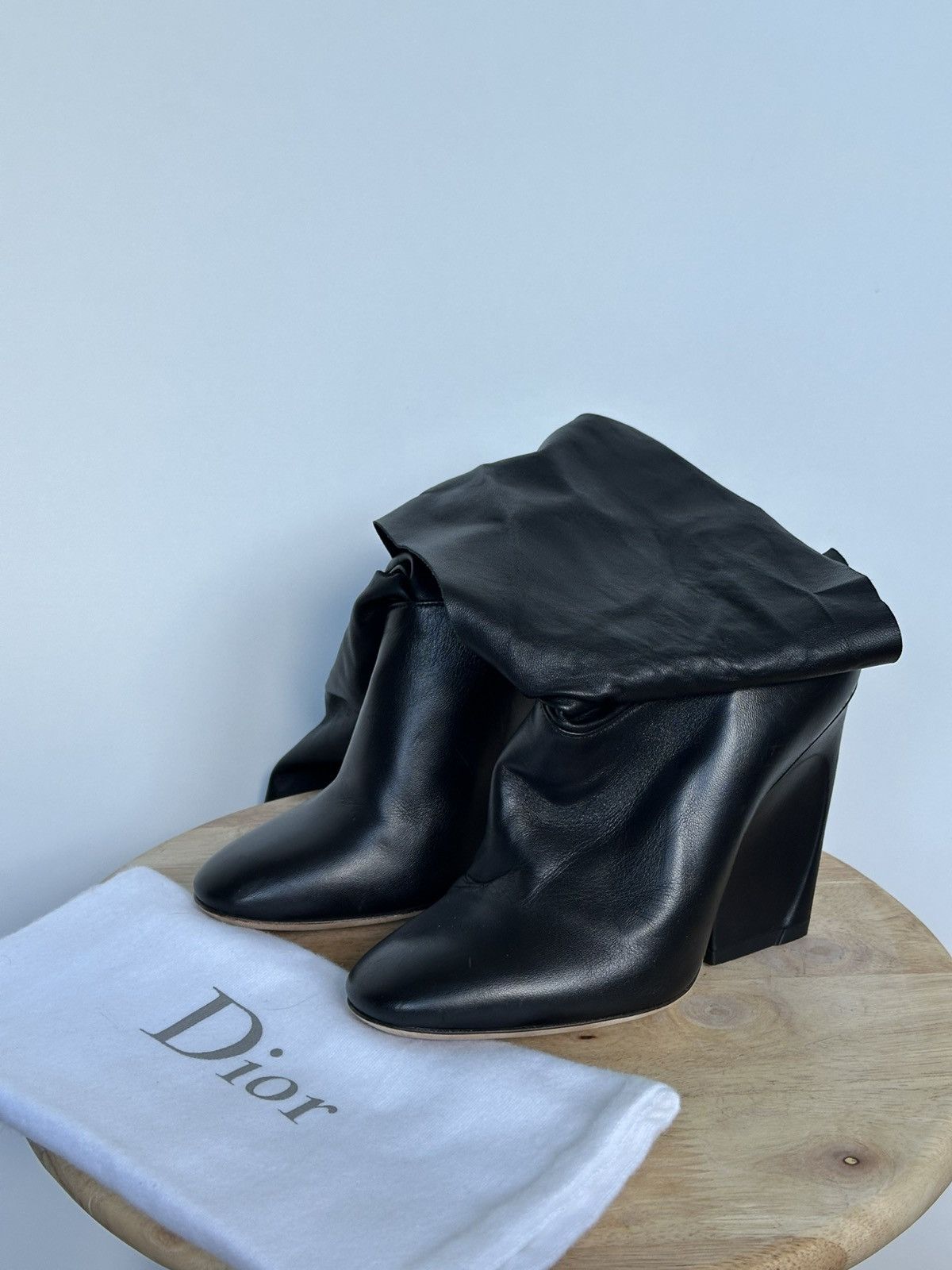 Designer × Dior Dior leather tied boots Rare Size US 5 / IT 35 - 2 Thumbnail
