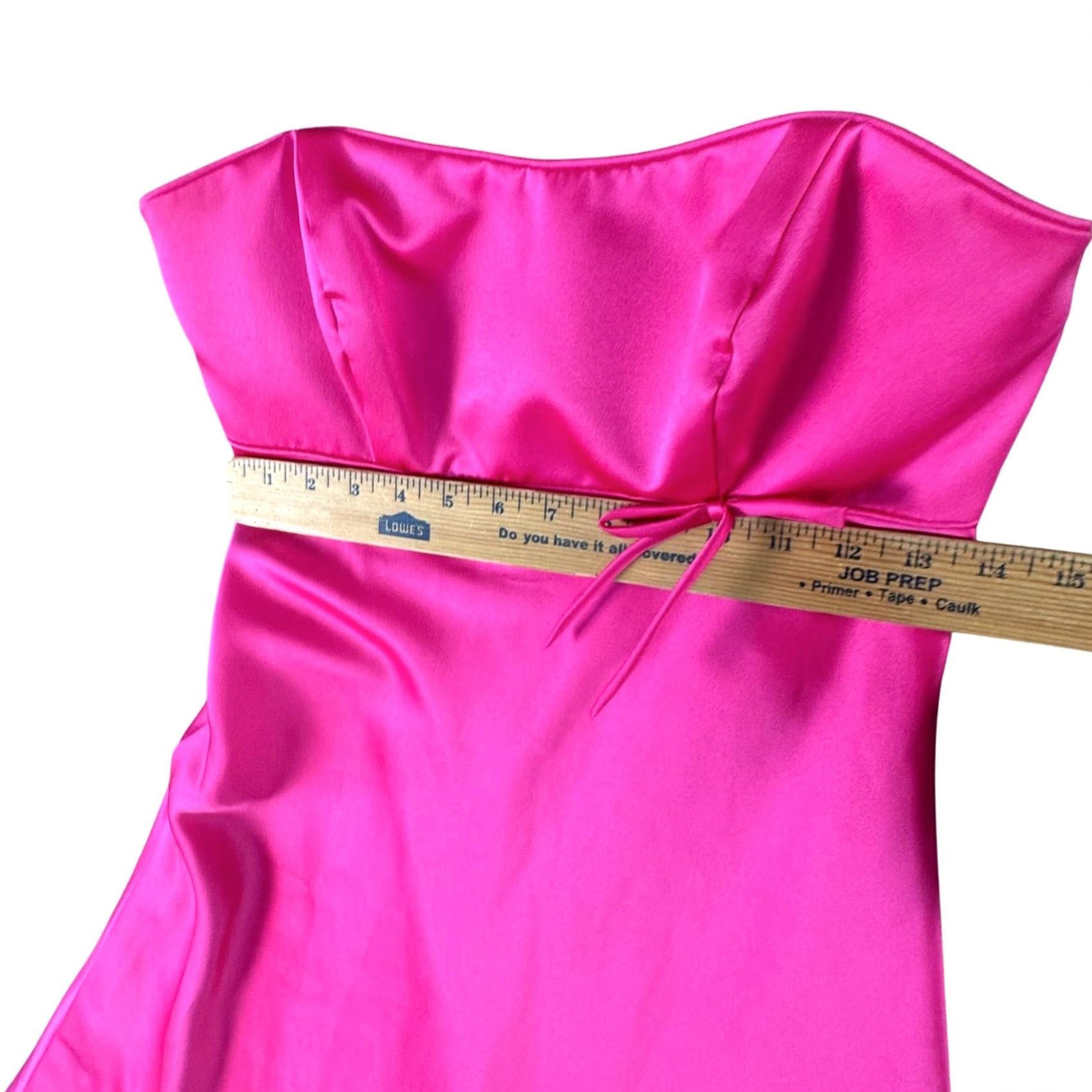 alfred angelo pink bridesmaid dress Strapless Fuchsia Satin Womens 6 A-Line Prom Gown SIZE:S (UK 10) Sample Alfred Angelo 7243L crystal bridal belt sash Hanpceirs Women's Halter Summer
