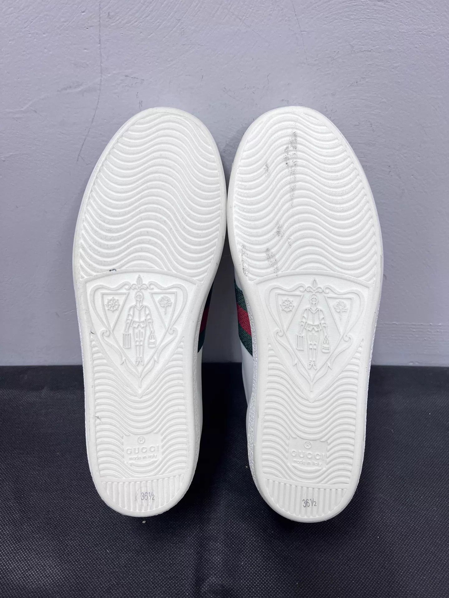 Gucci Gucci Ace Heart White Sneakers 36.5 New Full Set Size US 6 / IT 36 - 6 Thumbnail