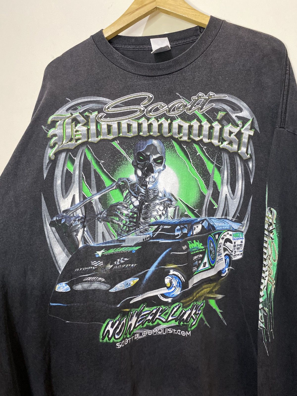 Vintage SCOTT BLOOMQUIST Graphic Loongsleve T-shirt Size US XXL / EU 58 / 5 - 4 Thumbnail