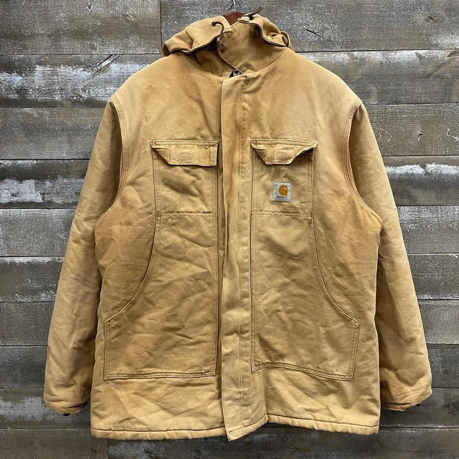 image of Vintage Carhartt Tan Workwear Jacket Mens 2Xl