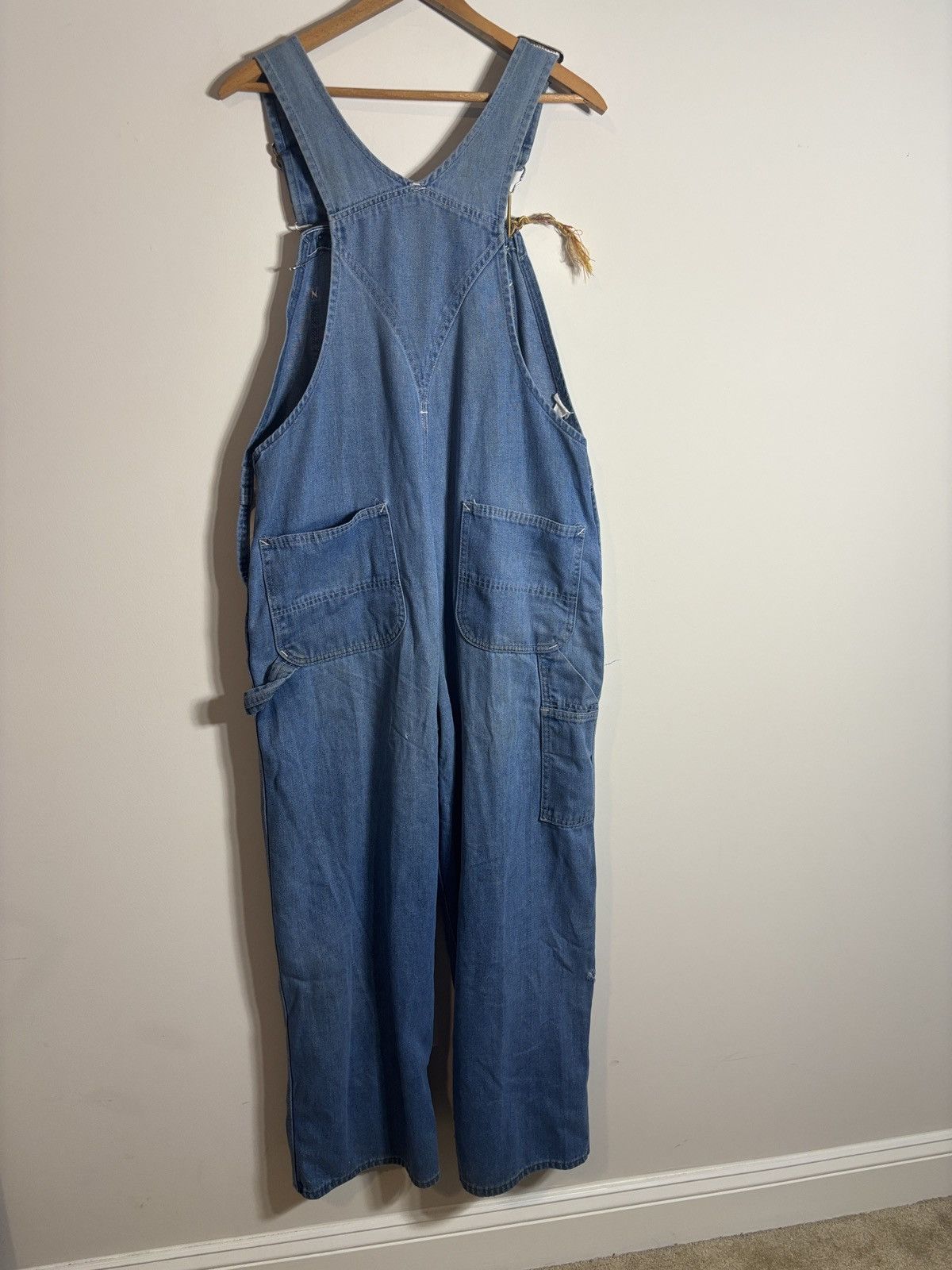 Sears Vintage 70s Sears Roebuck Denim Overalls Distressed 36 Size US 36 / EU 52 - 5 Thumbnail