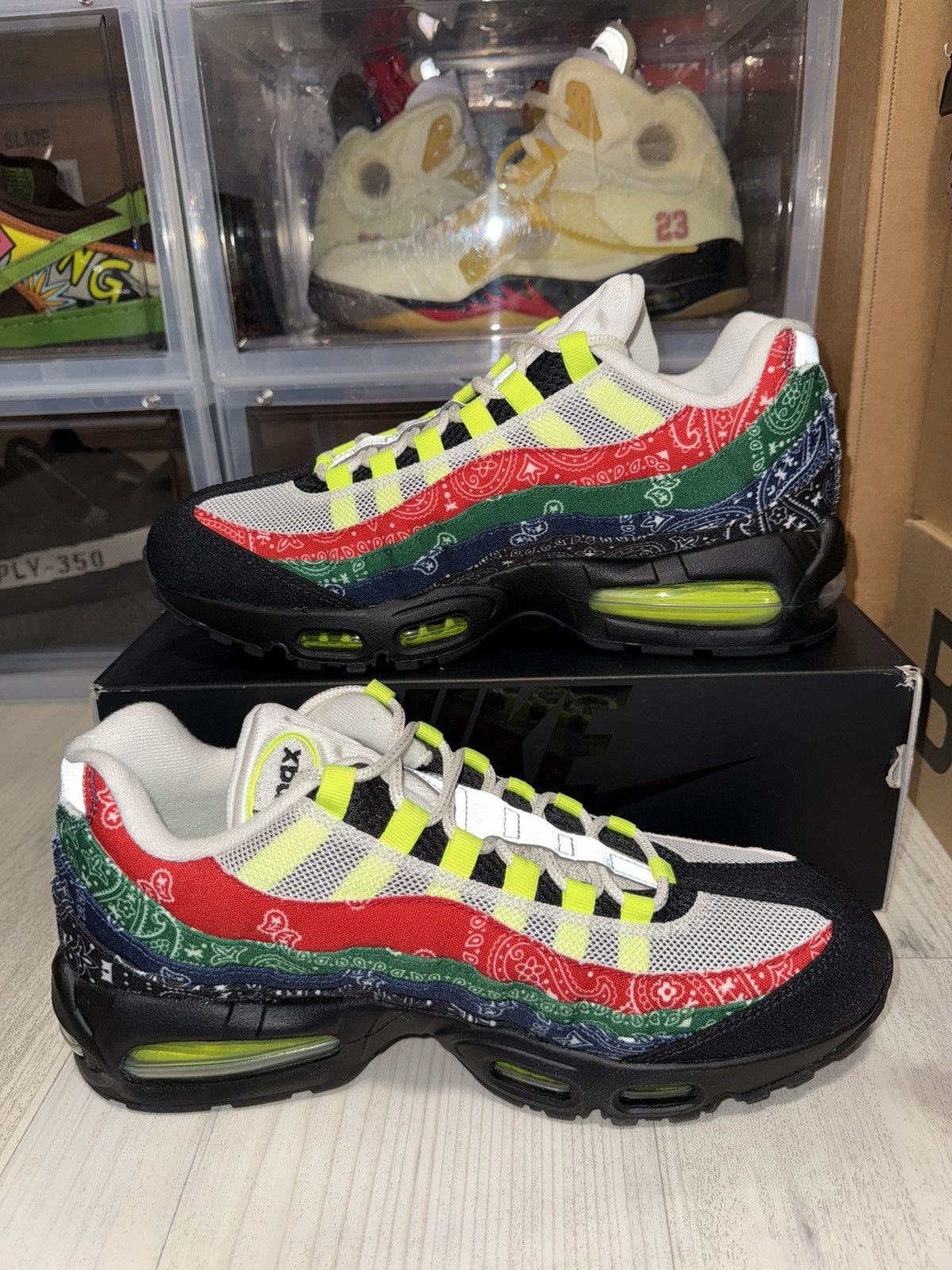 Nike Nike Air Max 95 OG Big Bubble Neon Paisley Size US 10.5 / EU 43-44 - 3 Thumbnail