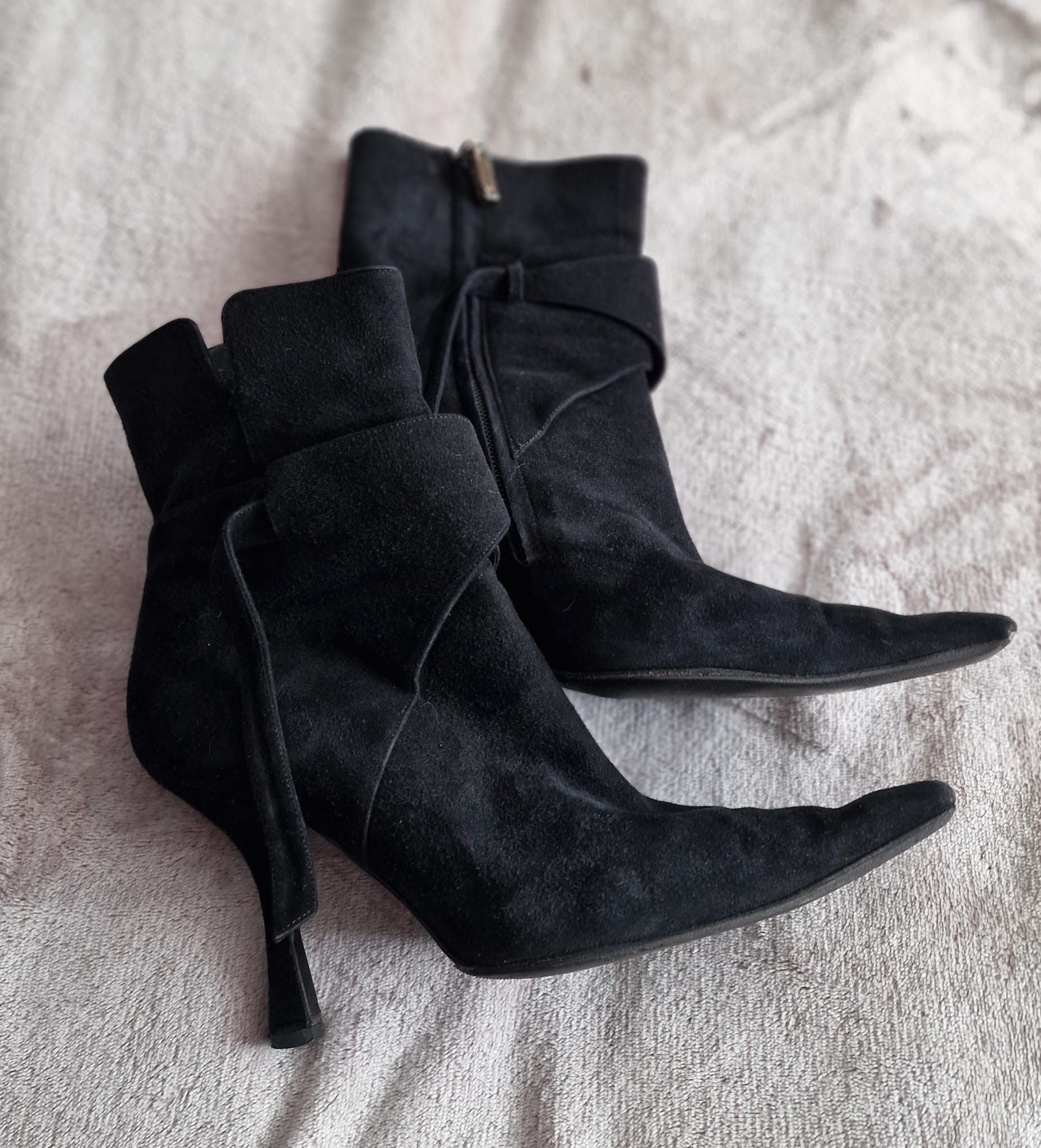 Versace Gianni Versace Vintage Suede Ankle Boots – 90s Size US 7.5 / IT 37.5 - 5 Thumbnail