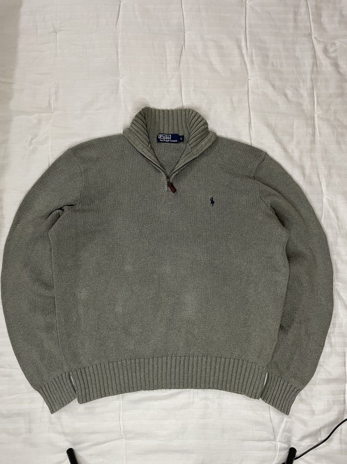 Polo Ralph Lauren Vintage Polo Ralph Lauren 1/4 zip Lampo knight sweater Size US L / EU 52-54 / 3 - 4 Thumbnail
