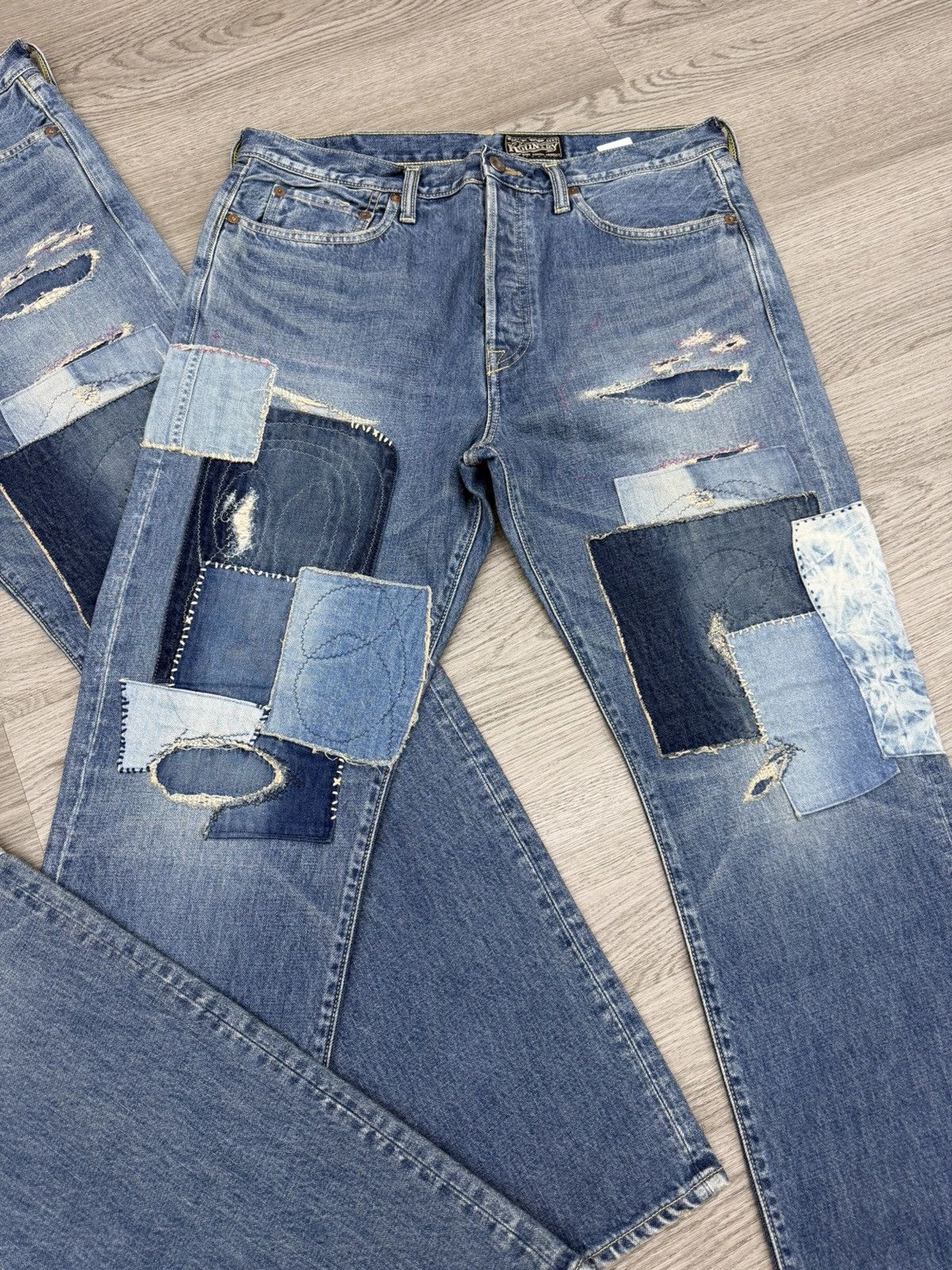 Kapital Kapital monkey cisco patchwork jeans Size US 34 / EU 50 - 2 Thumbnail