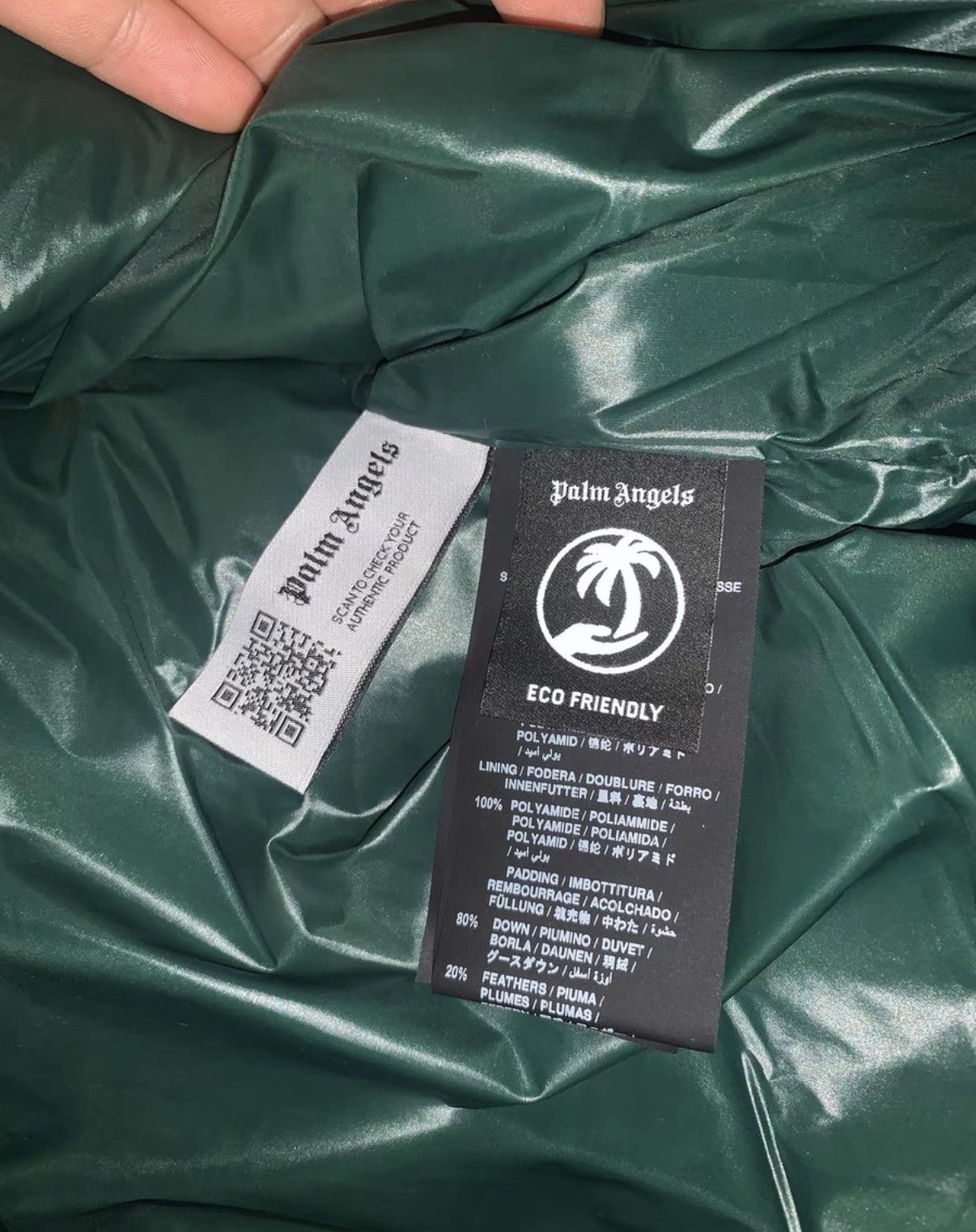 Palm Angels Brand new with tags, PALM ANGELS FW22 down jacket Size US M / EU 48-50 / 2 - 5 Thumbnail