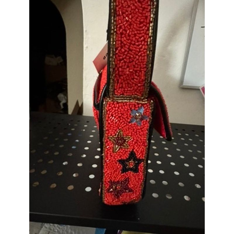 Staud STAUD Tommy Beaded Bag Year of the Horse Red Size ONE SIZE - 2 Thumbnail