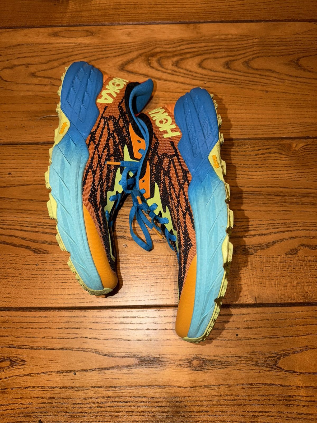 Hoka HOKA Men’s Speedgoat 5 Trail Run Shoes Size 9 Solar Flare Size US 9 / EU 42 - 4 Thumbnail