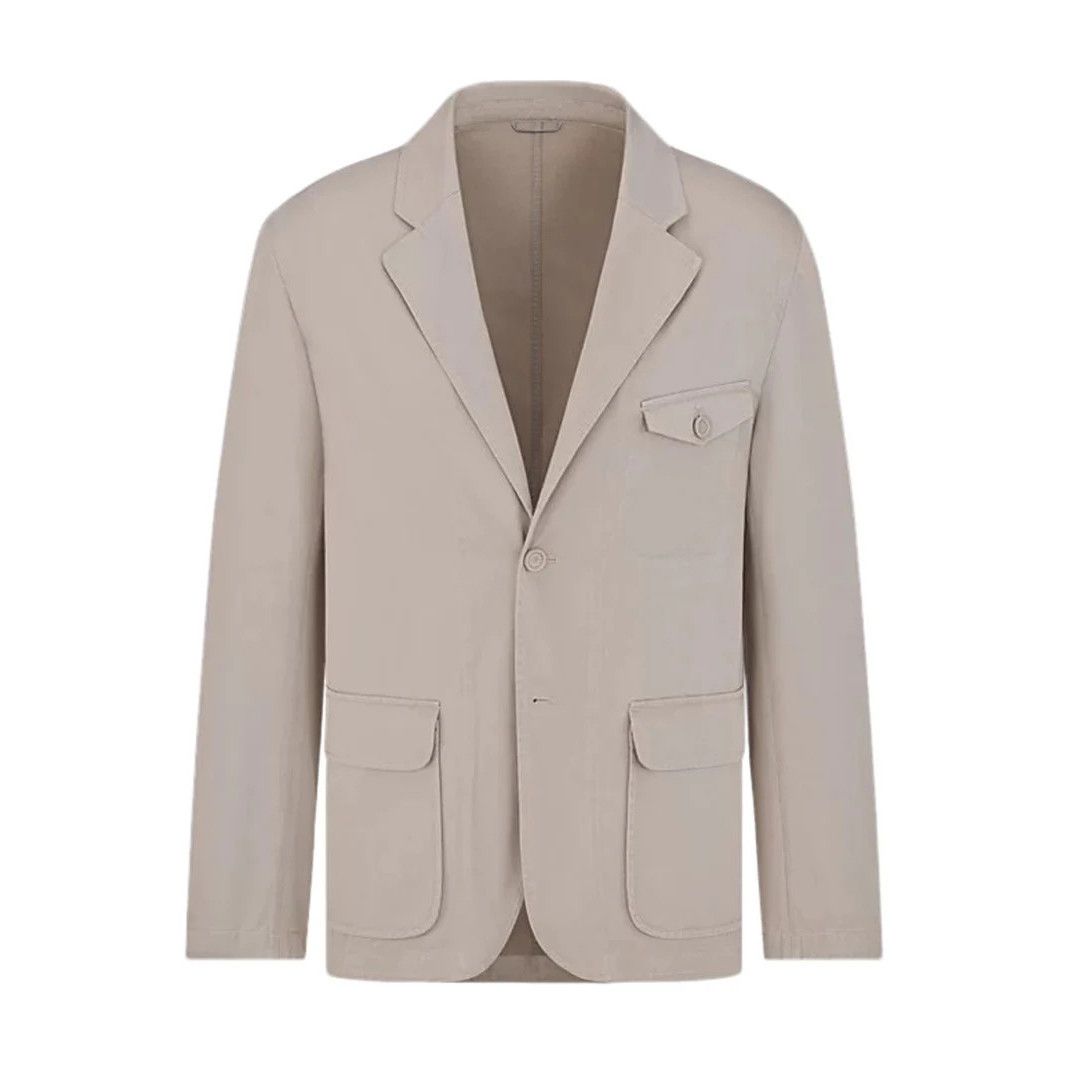 Dior DIOR $3000 Beige Cotton Jacket New & Authentic (Men's size:M Size US M / EU 48-50 / 2 - 1 Thumbnail
