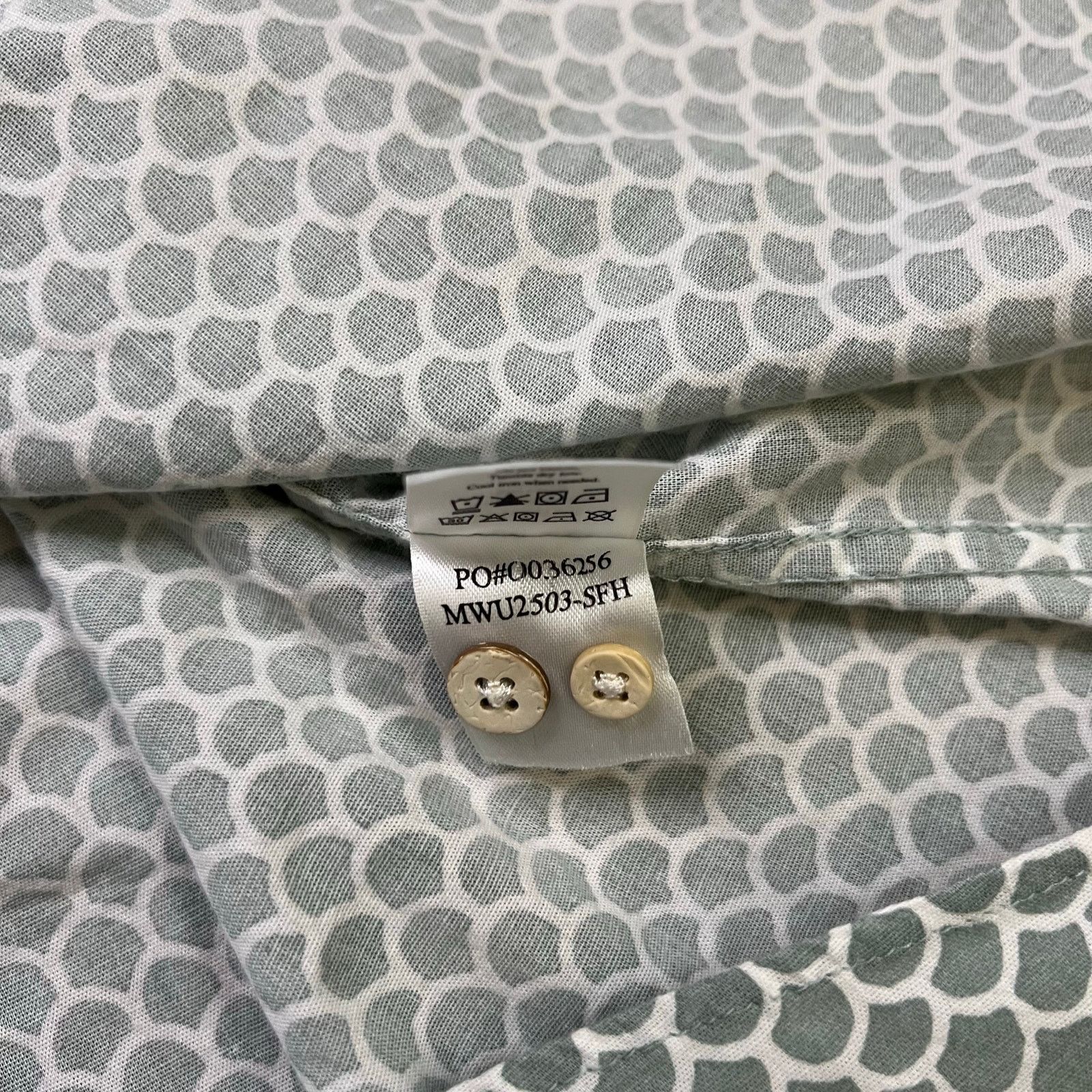 Faherty Faherty Brand Organic Cotton Button Up Shirt Mens XXL Green Size US XXL / EU 58 / 5 - 11 Thumbnail