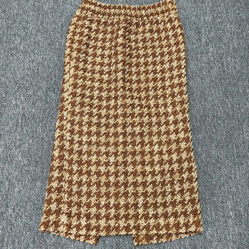 Miu Miu Miu Miu Brown Wool Midi Skirt for Women 0089 Size 28" / US 6 / IT 42 - 1 Thumbnail