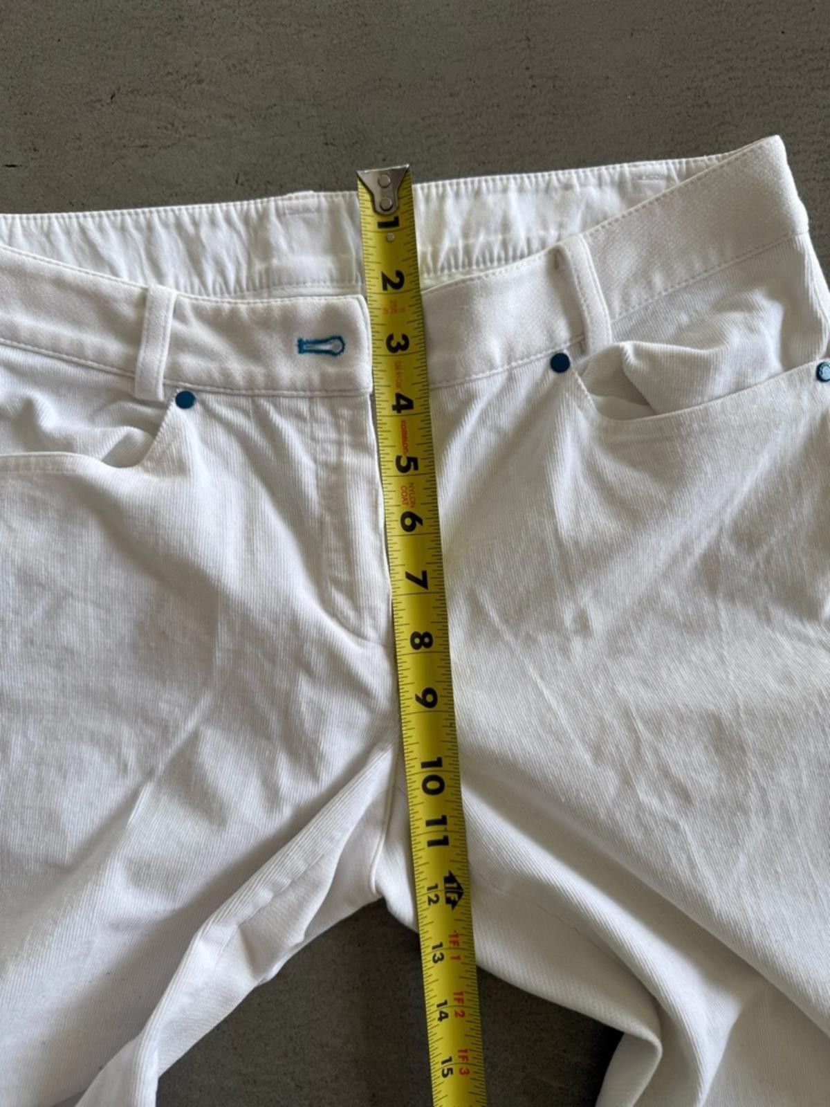 Wrangler W.ANGLE / Corduroy Golf Pants with Split Hem / White Size 28" / US 6 / IT 42 - 3 Thumbnail