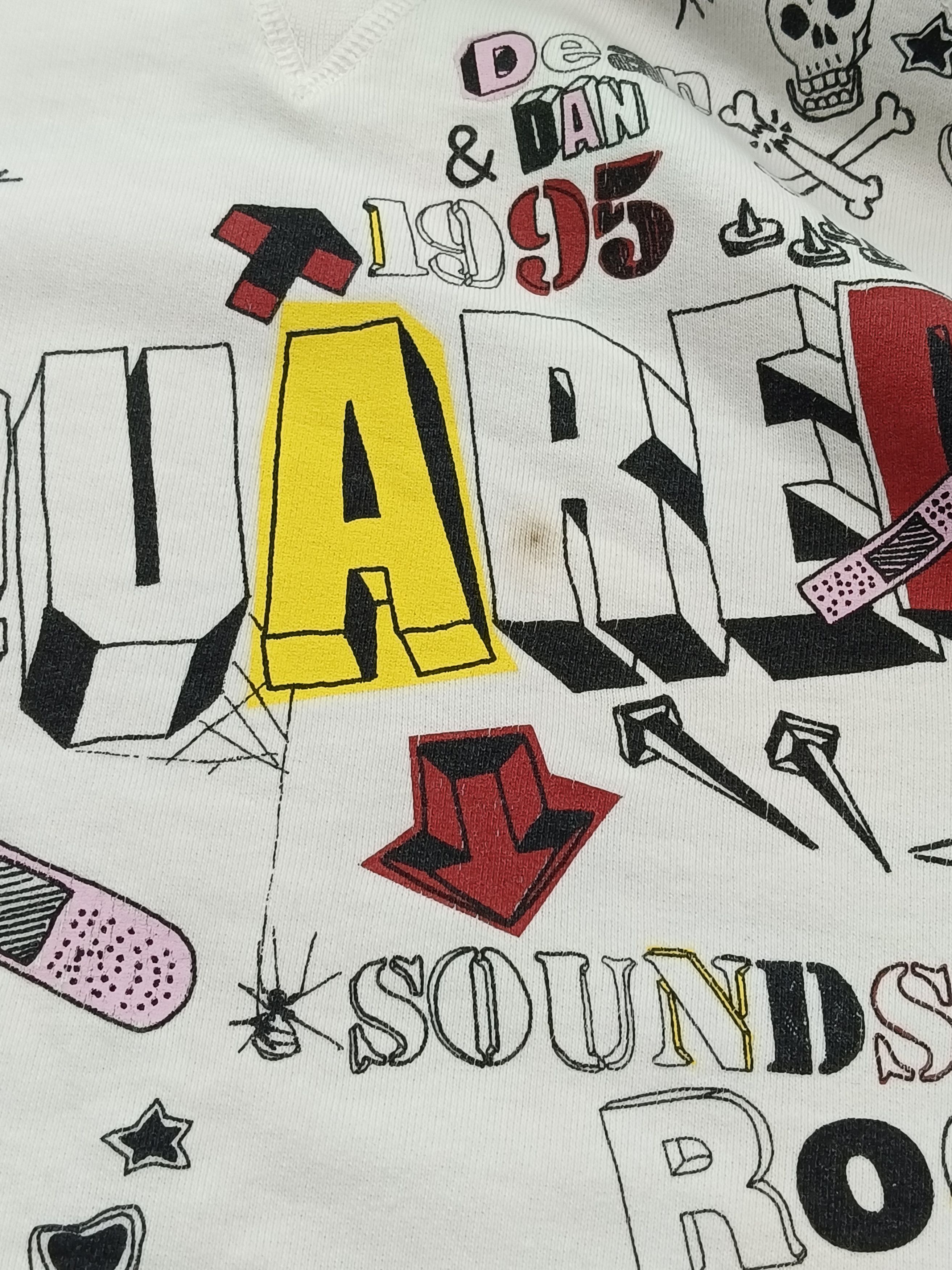 Dsquared2 Dance Music Illustration Pullover Sweatshirt/Jumper Size US L / EU 52-54 / 3 - 4 Thumbnail
