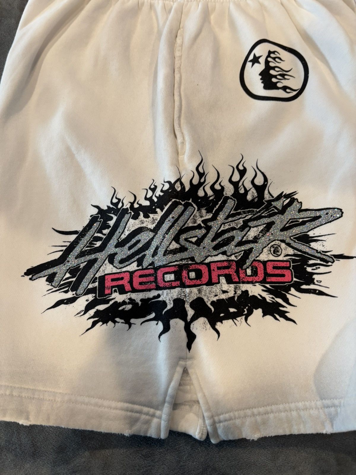 HELLSTAR Hellstar Records White Glitter Shorts Size US 30 / EU 46 - 3 Thumbnail