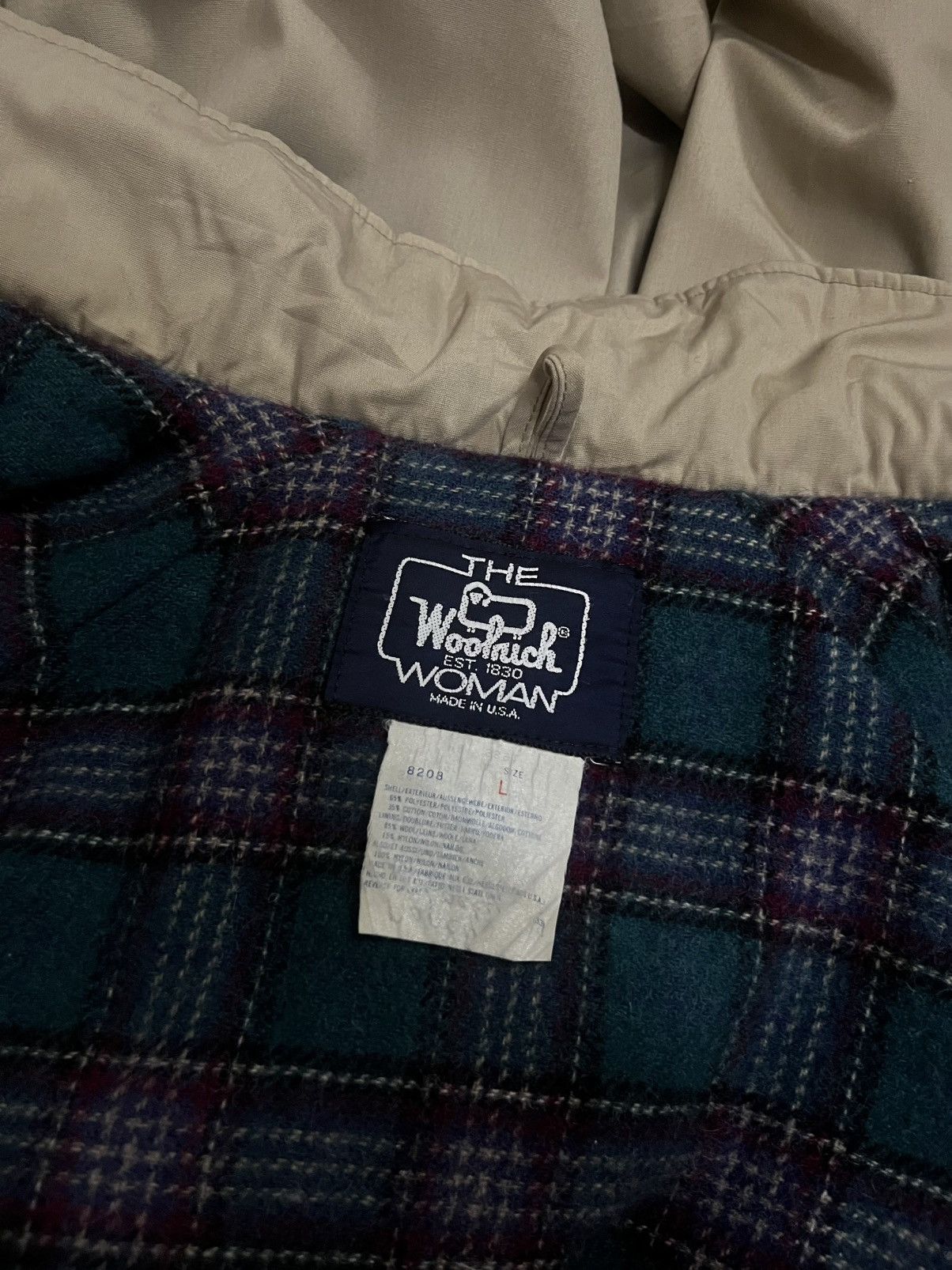 Woolrich Woolen Mills 1990s The woolrich tartan attached hood #H4 Size L / US 10 / IT 46 - 8 Thumbnail