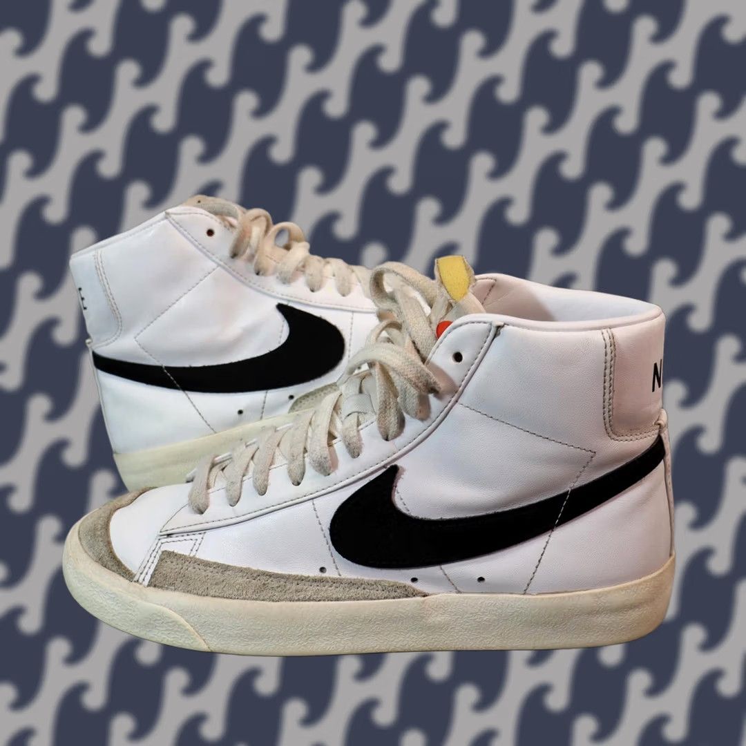 Nike Nike Womens Blazer Mid '77 Shoes White Blk US 9 Sneaker Casual Comfort Leather Lace Up CZ1055-100 Size M / US 6-8 / IT 42-44 - 1 Thumbnail