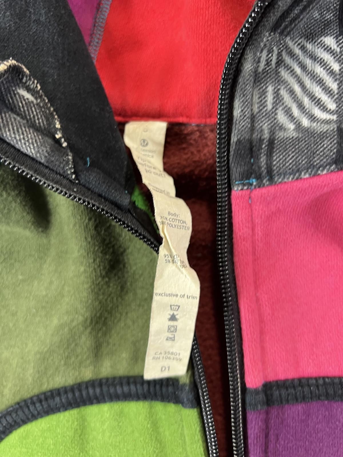 Lululemon Lululemon Multicolor Patchwork Zip-Up Hoodie Size S / US 4 / IT 40 - 4 Thumbnail