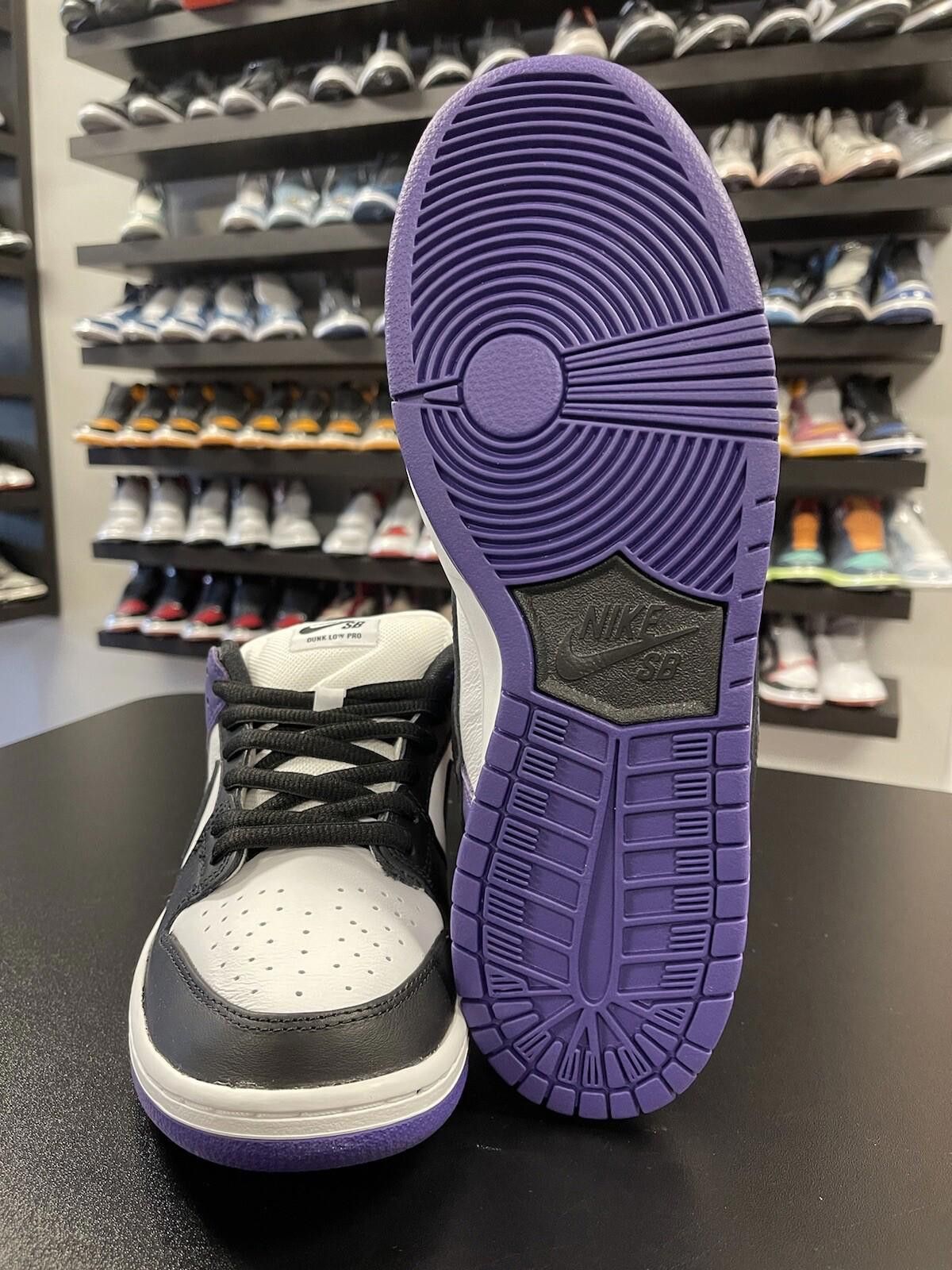 Nike Size 11.5 - Nike Dunk SB Low Court Purple BQ6817 500 Size US 11.5 / EU 44-45 - 9 Thumbnail