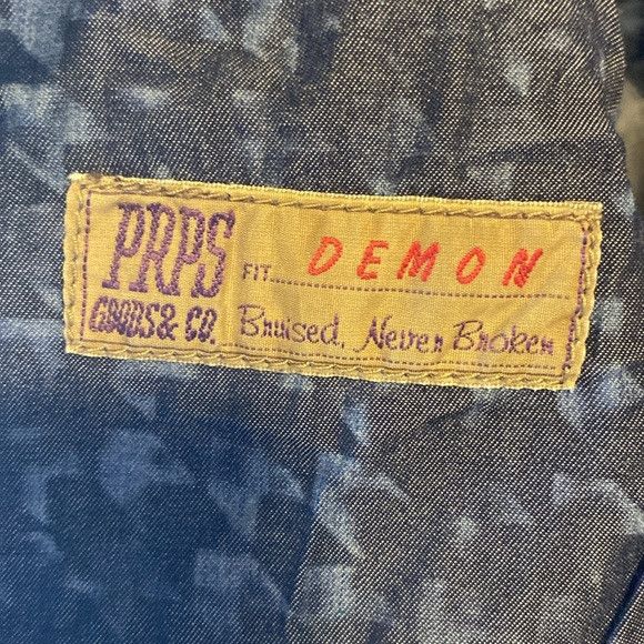Prps PRPS 'Demon' Selvedge Print Straight-Skinny Denim Jeans Size US 38 / EU 54 - 5 Thumbnail