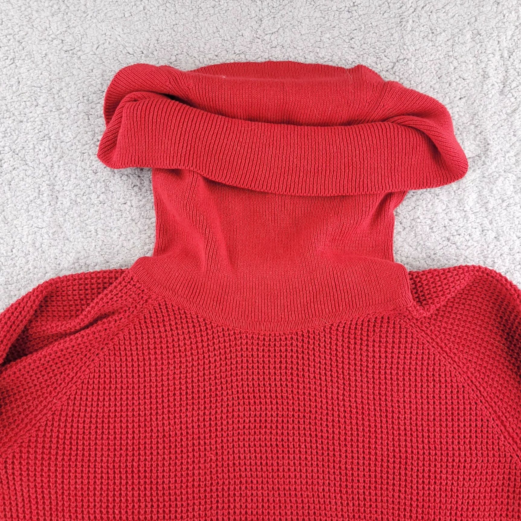 Michael Kors Michael Kors Sweater Turtleneck Women's Medium Red Knit Long Sleeve Pullover Size M / US 6-8 / IT 42-44 - 5 Thumbnail