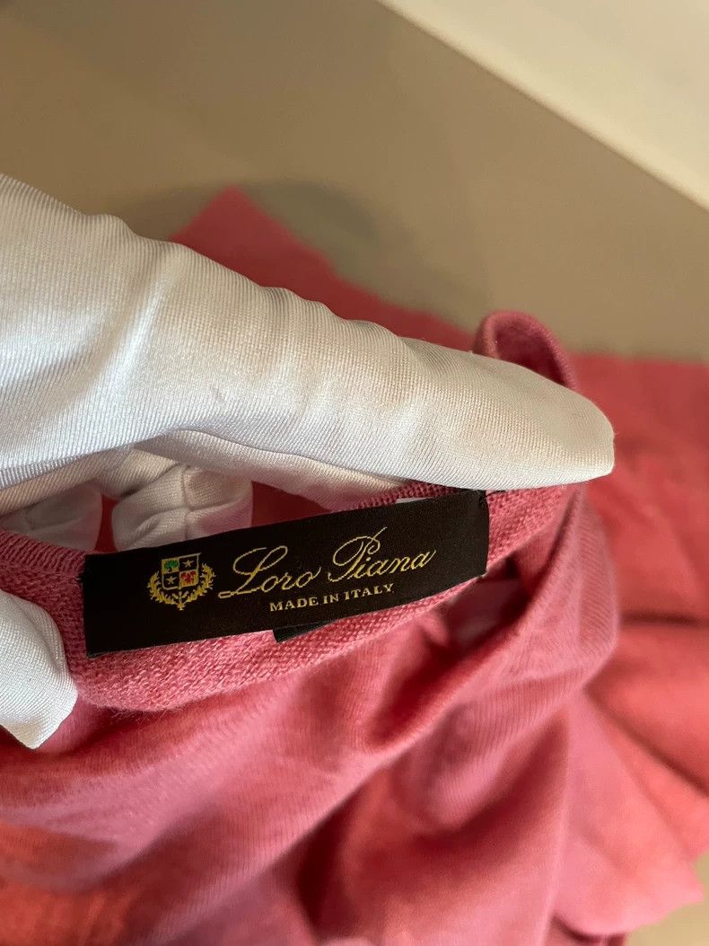 Loro Piana LORO PIANA Rose pink cashmere silk linen sweater Size M / US 6-8 / IT 42-44 - 3 Thumbnail