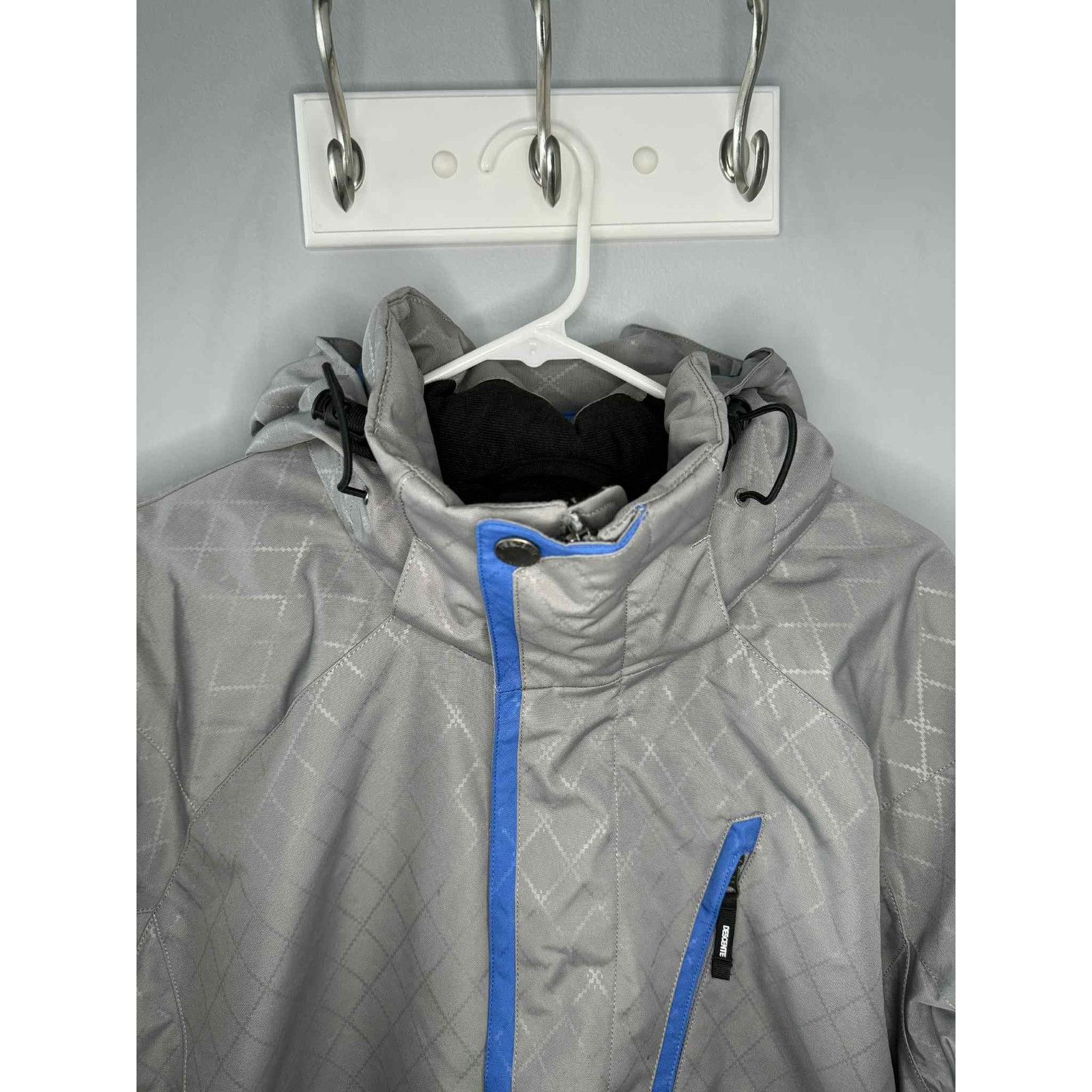 Descente Descente Insulated Hooded Ski Jacket Gray/Blue Men's Size M Size US M / EU 48-50 / 2 - 5 Thumbnail