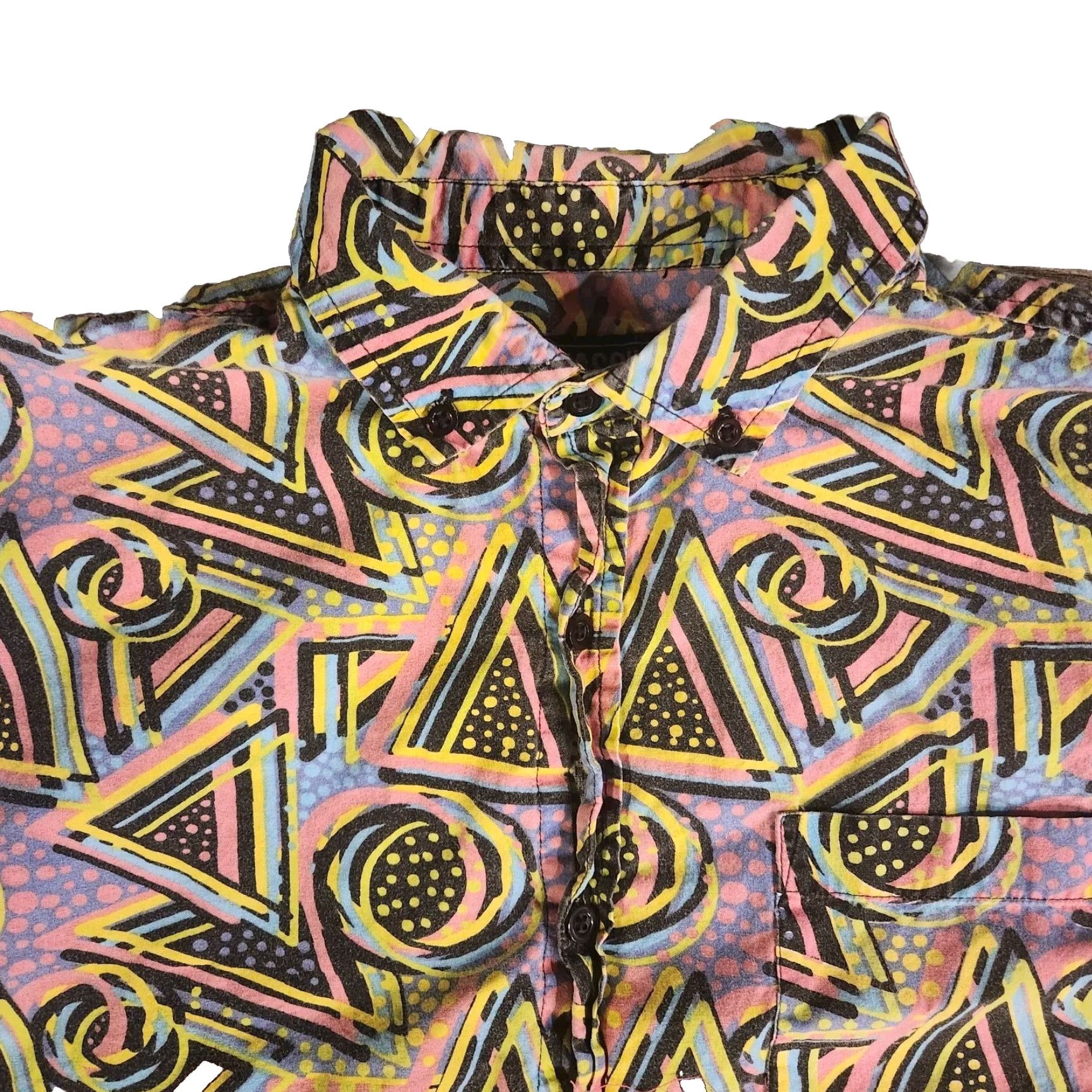 Bell Massive Shirt Pink 90s Saved By The Bell Casual Short Sleeve Button-Down Size L Mens Pink 90s Saved By The Bell Vintage? Size US L / EU 52-54 / 3 - 3 Thumbnail