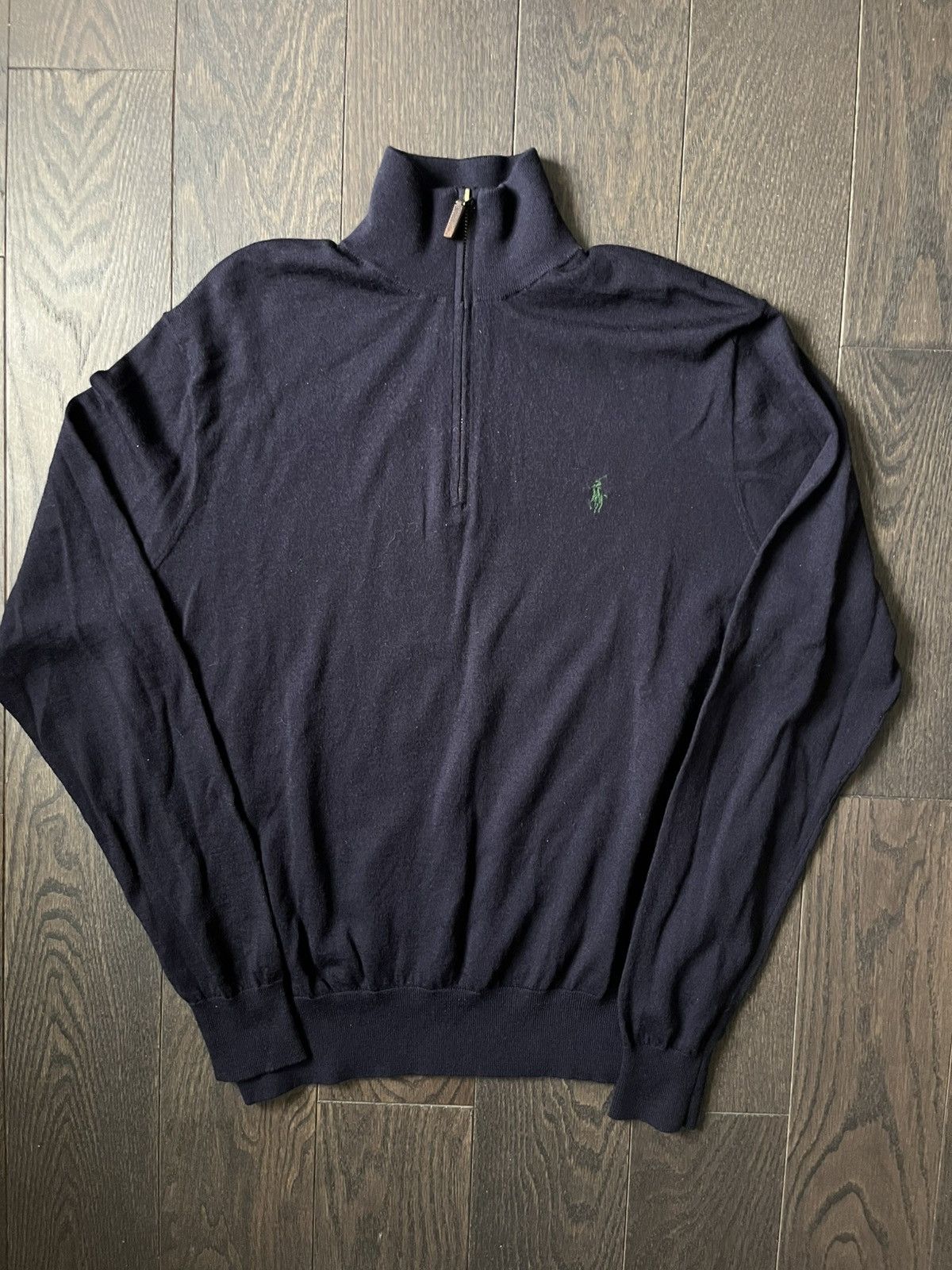 Polo Ralph Lauren Polo Ralph Lauren 100% Merino Wool Quarter Zip Sweater Size US XL / EU 56 / 4 - 1 Thumbnail