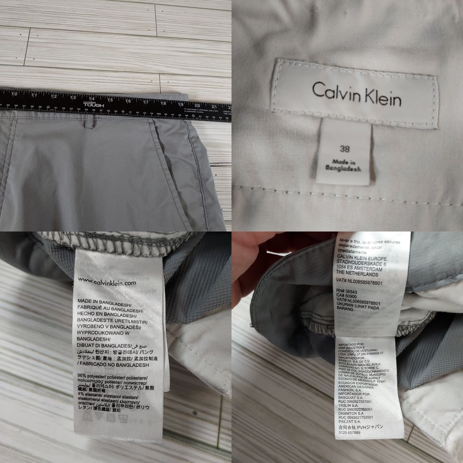 Calvin Klein VINTAGE? No. Calvin Klein Shorts Grey Mens Size 38 Chino Golf Design Zip Fly Bermuda Shirt? Size US 38 / EU 54 - 8 Thumbnail