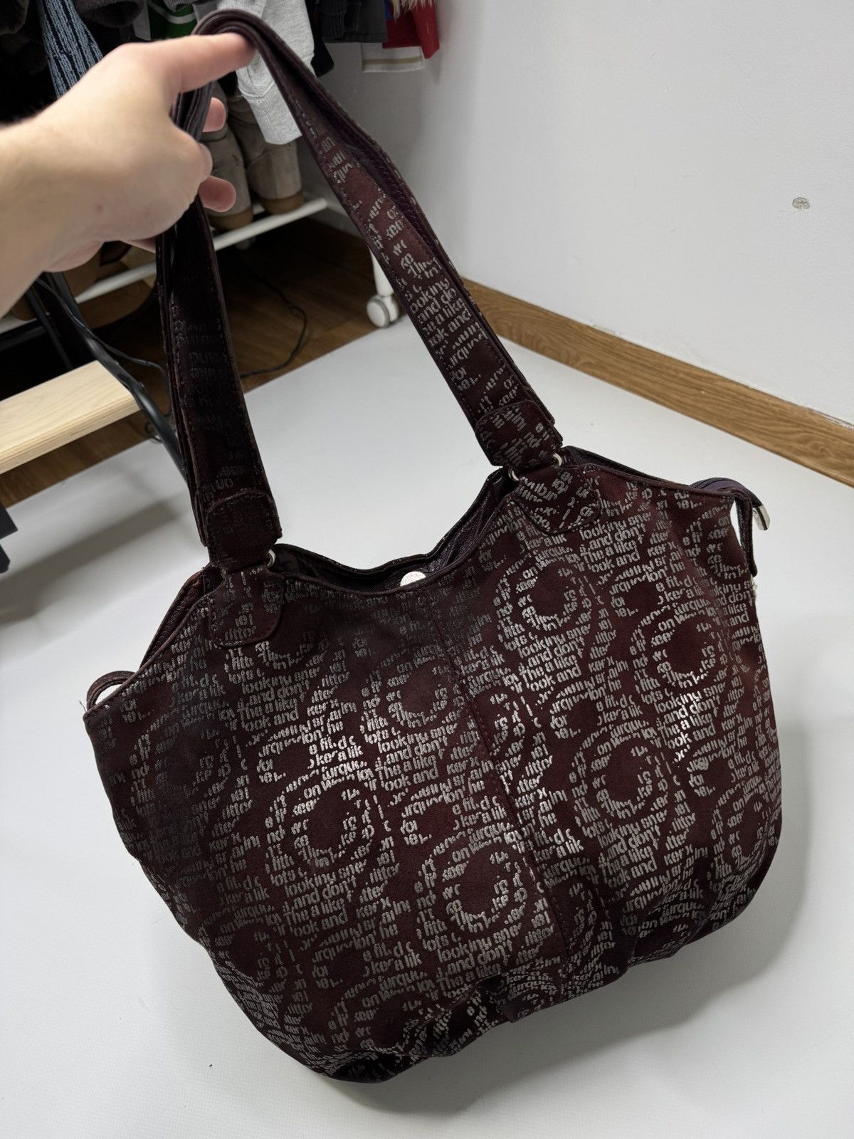 Vintage Vintage avant garde archive burgundy bag y2k if6was9 lgb sk8 Size ONE SIZE - 3 Thumbnail