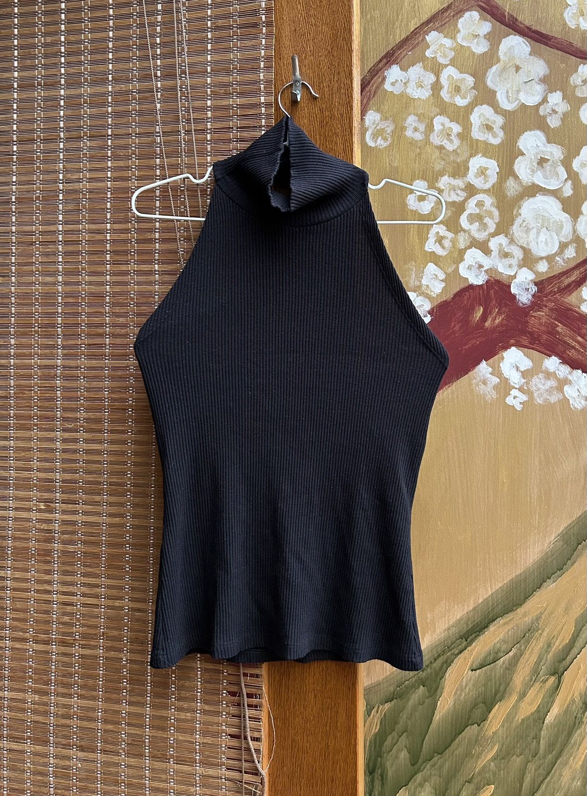 plein sud Plein Sud Jeans Ribbed Halter Turtleneck Sleeveless Top Size M / US 6-8 / IT 42-44 - 1 Thumbnail