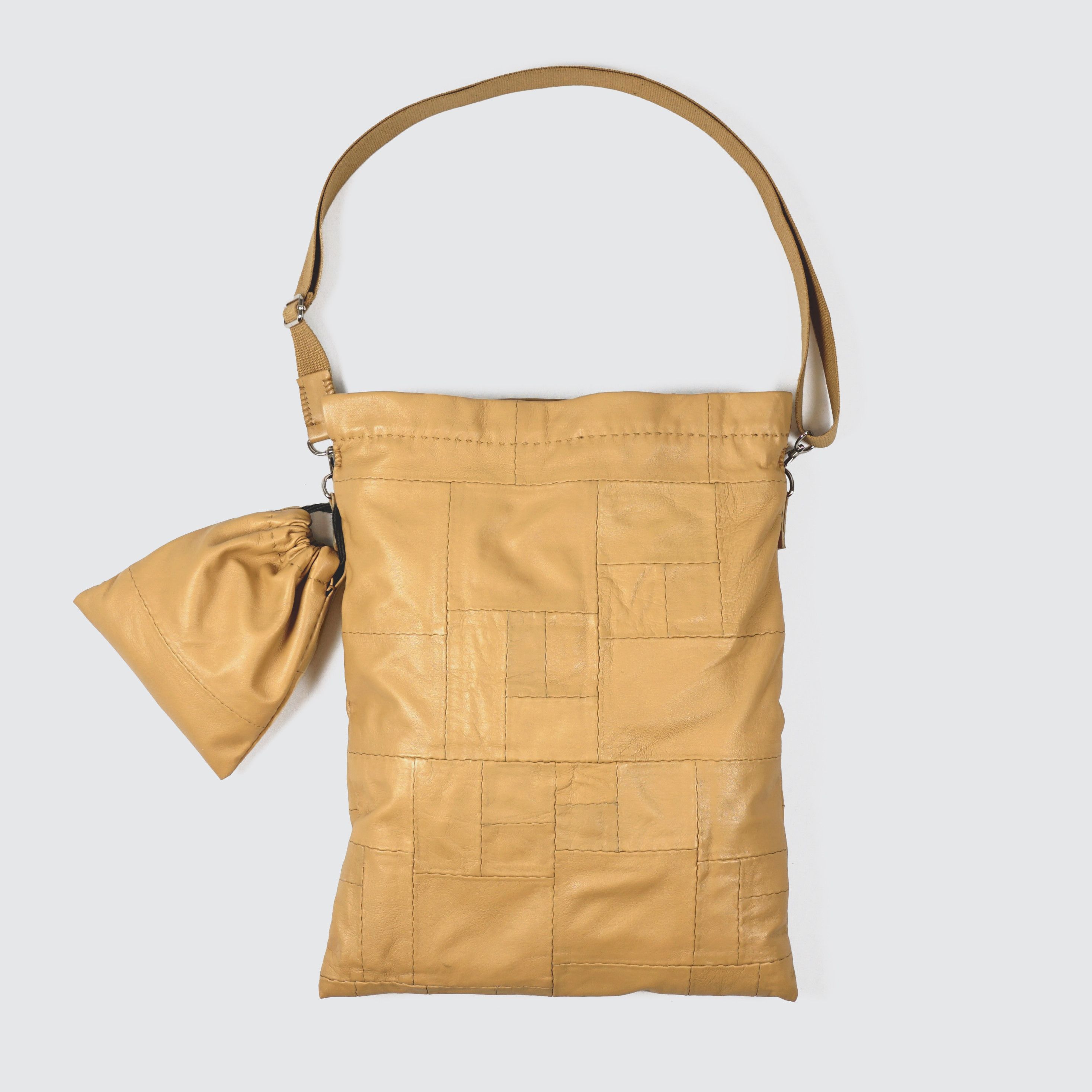 Japanese Brand Artisanal Patchwork Leather Bag/ OS Size ONE SIZE - 2 Thumbnail