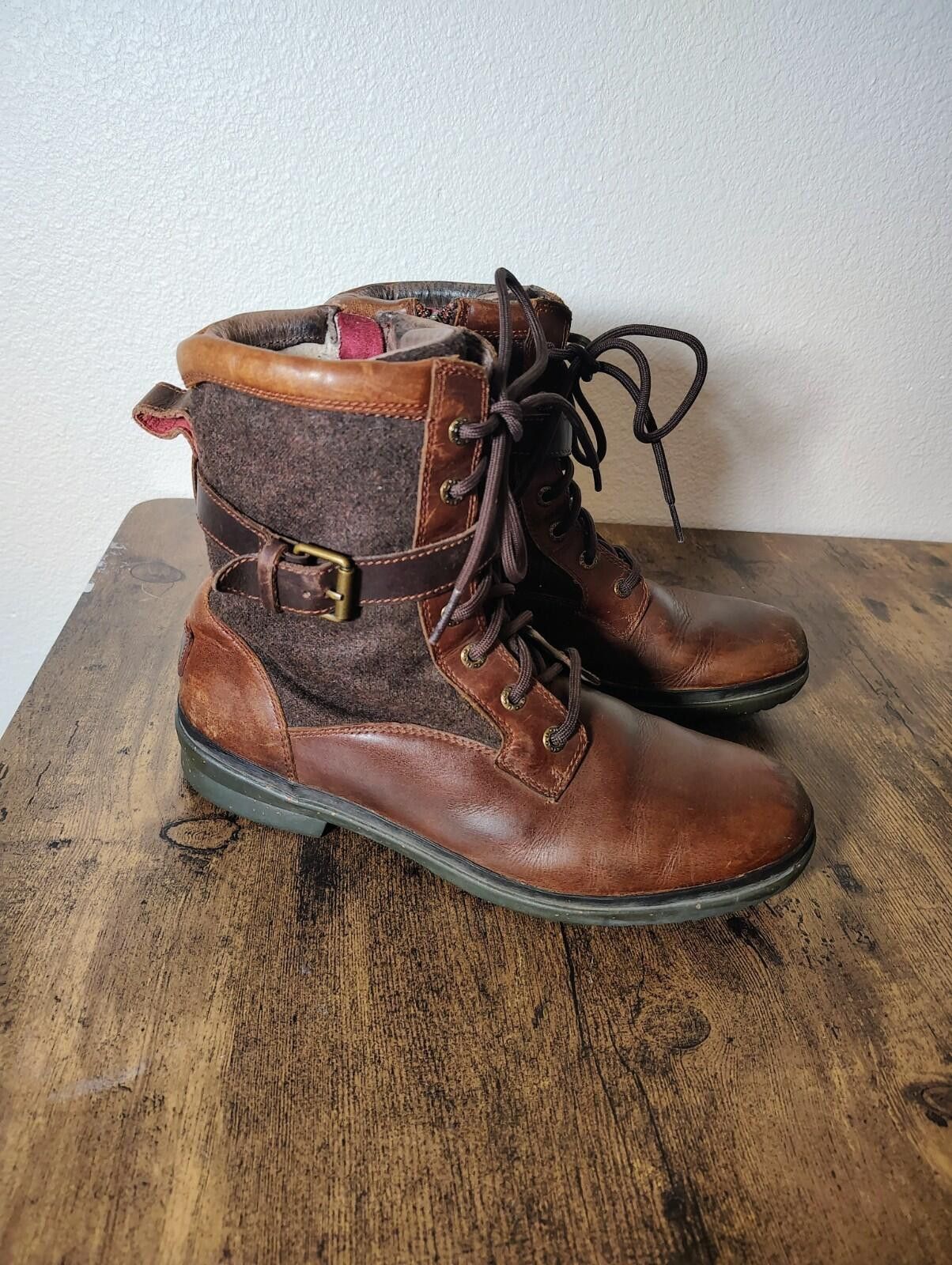 Ugg UGG Kesey Size US 9.5 Women’s Brown Leather Shearling Boots Size US 9.5 / IT 39.5 - 1 Thumbnail