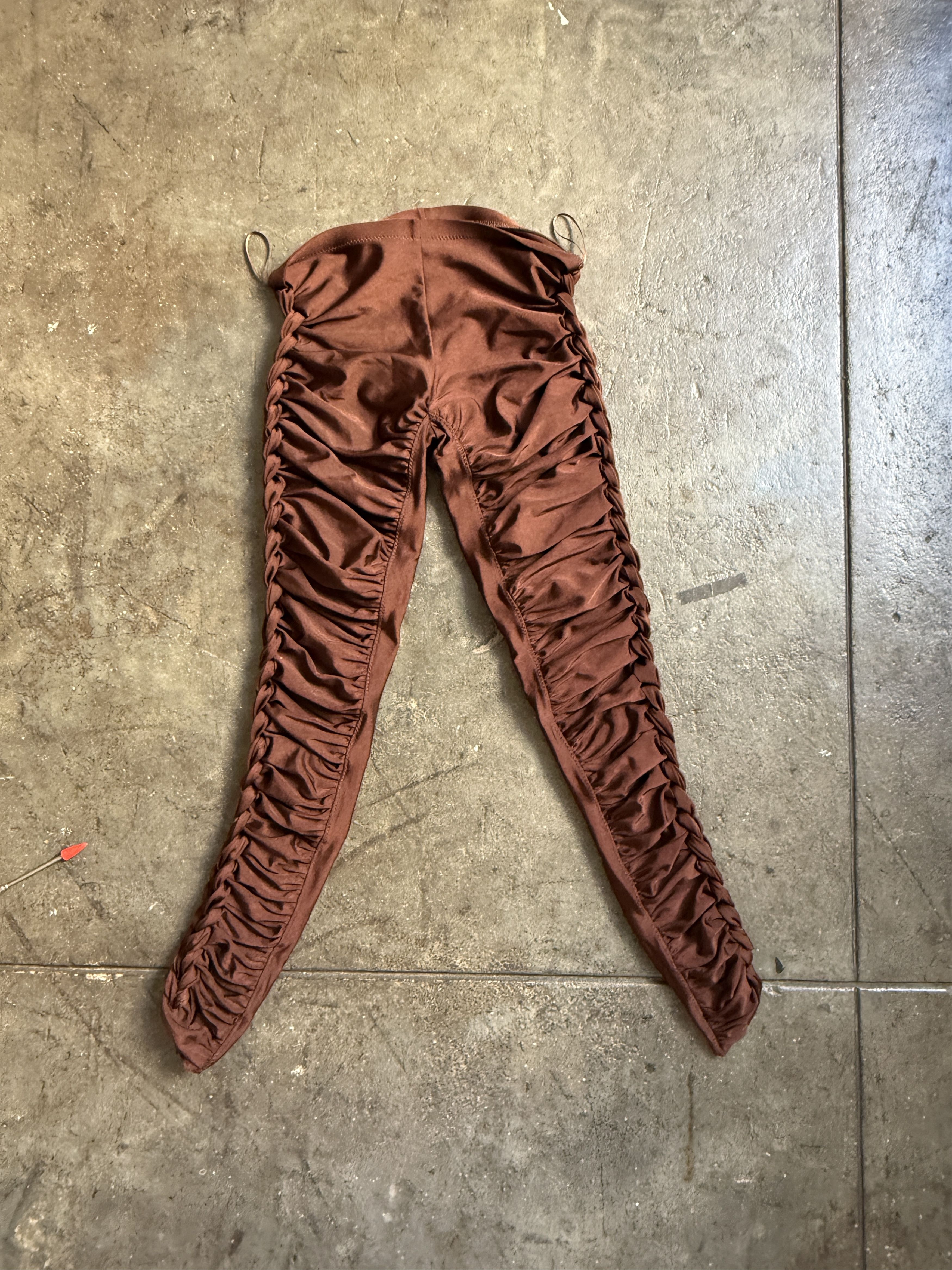 Jean Paul Gaultier Early 2000's Brand New Twisted Capri Tights Size 26" / US 2 / IT 38 - 2 Thumbnail