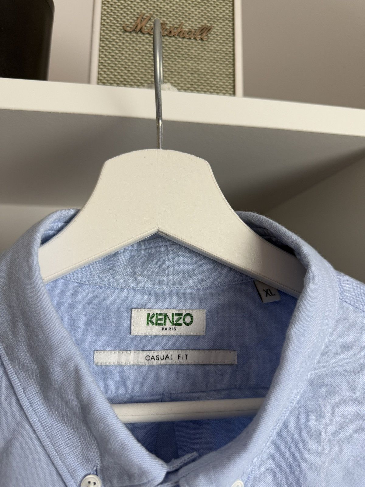 Designer × Kenzo Kenzo tiger logo Oxford longsleeve shirt XL designer luxury Size US XL / EU 56 / 4 - 4 Thumbnail