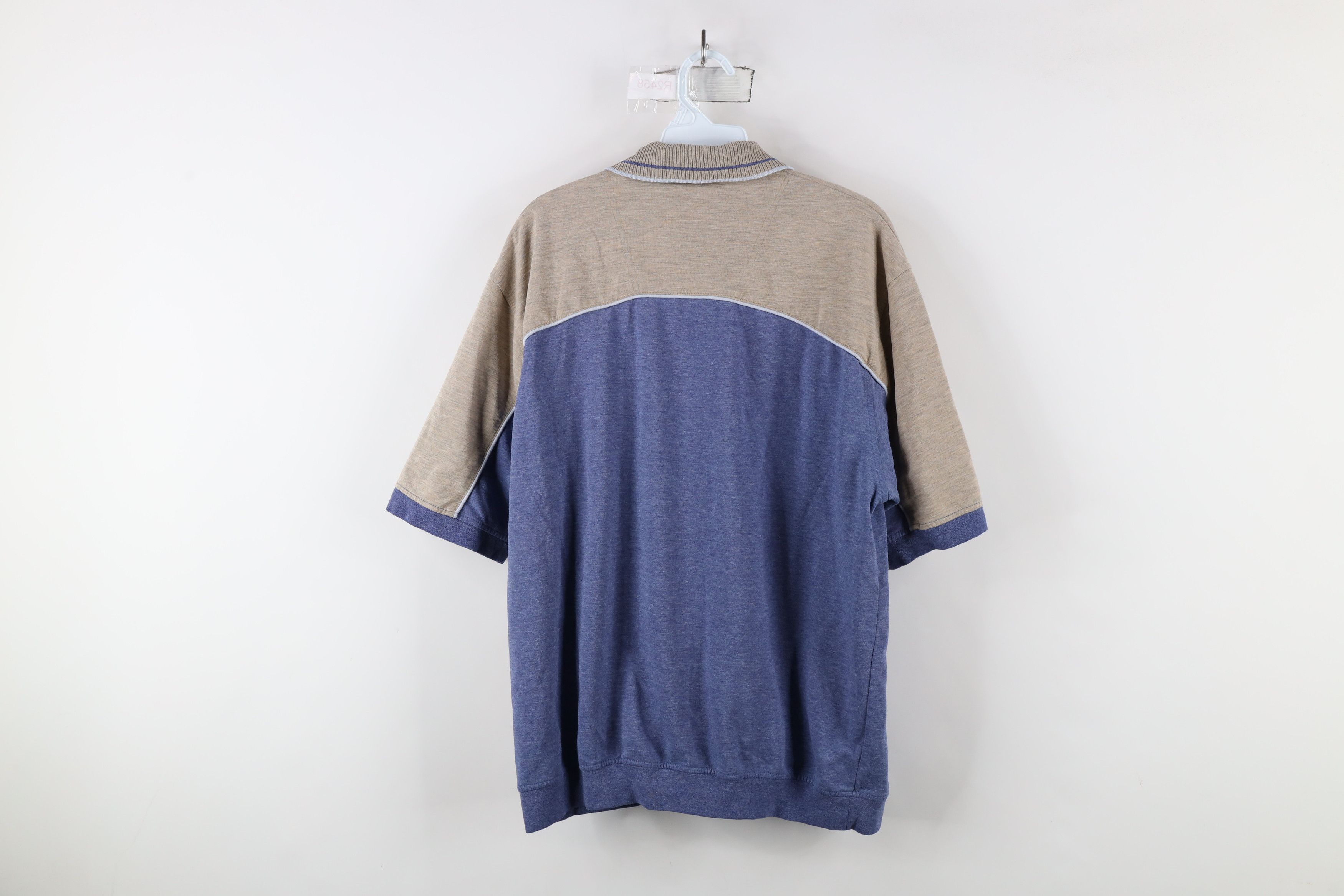 Vintage Vintage 90s Streetwear Block Collared Pullover Polo Shirt Size US L / EU 52-54 / 3 - 9 Thumbnail
