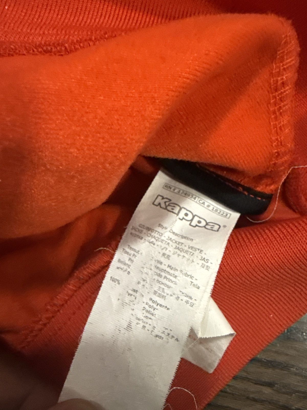 Kappa Kappa Orange Zip-Up Track Jacket Size US L / EU 52-54 / 3 - 4 Thumbnail