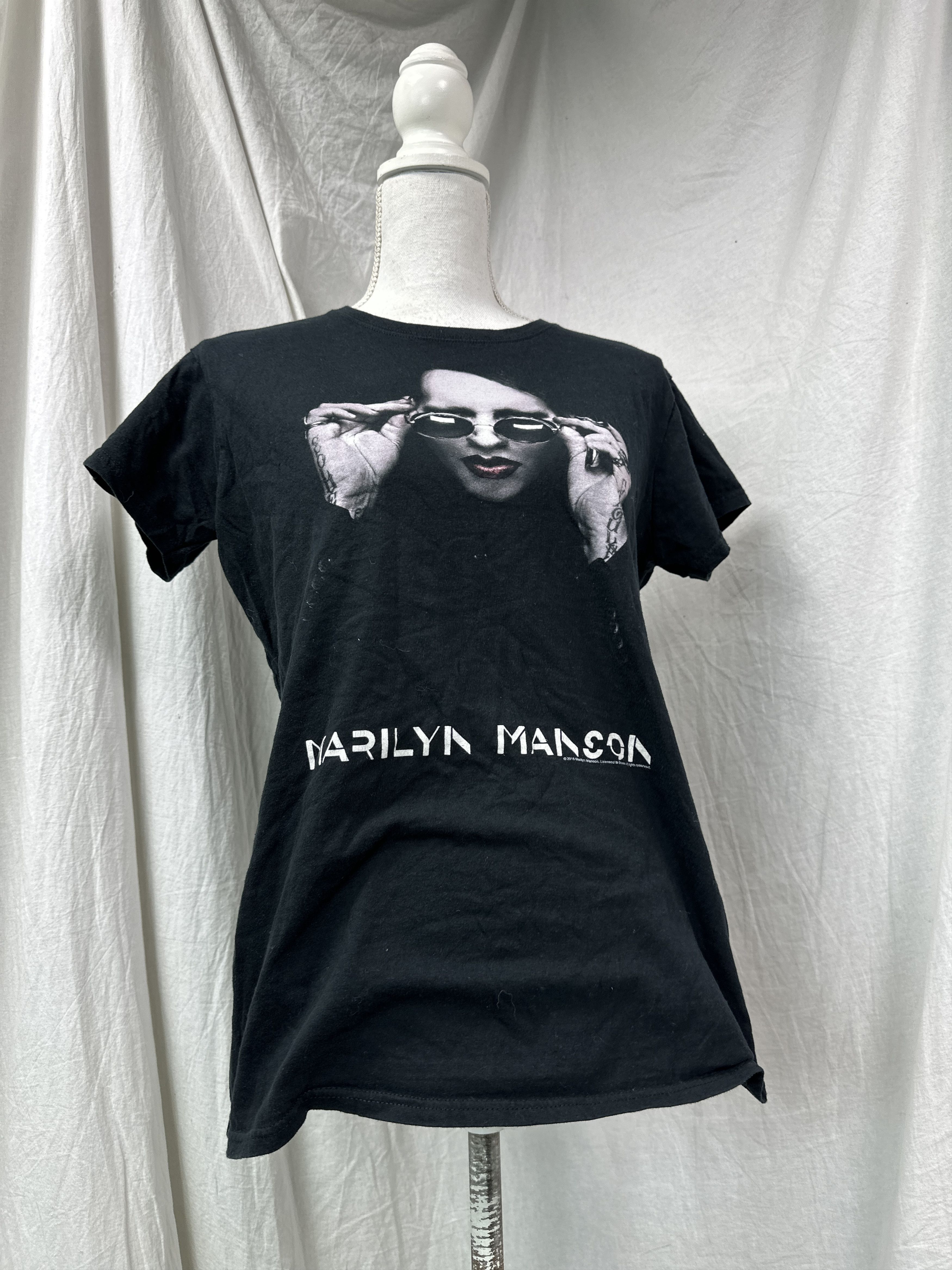 Vintage Vintage Rock Bandtee Marylin Manson Women's T-shirt Y2K Size XL / US 12-14 / IT 48-50 - 1 Thumbnail