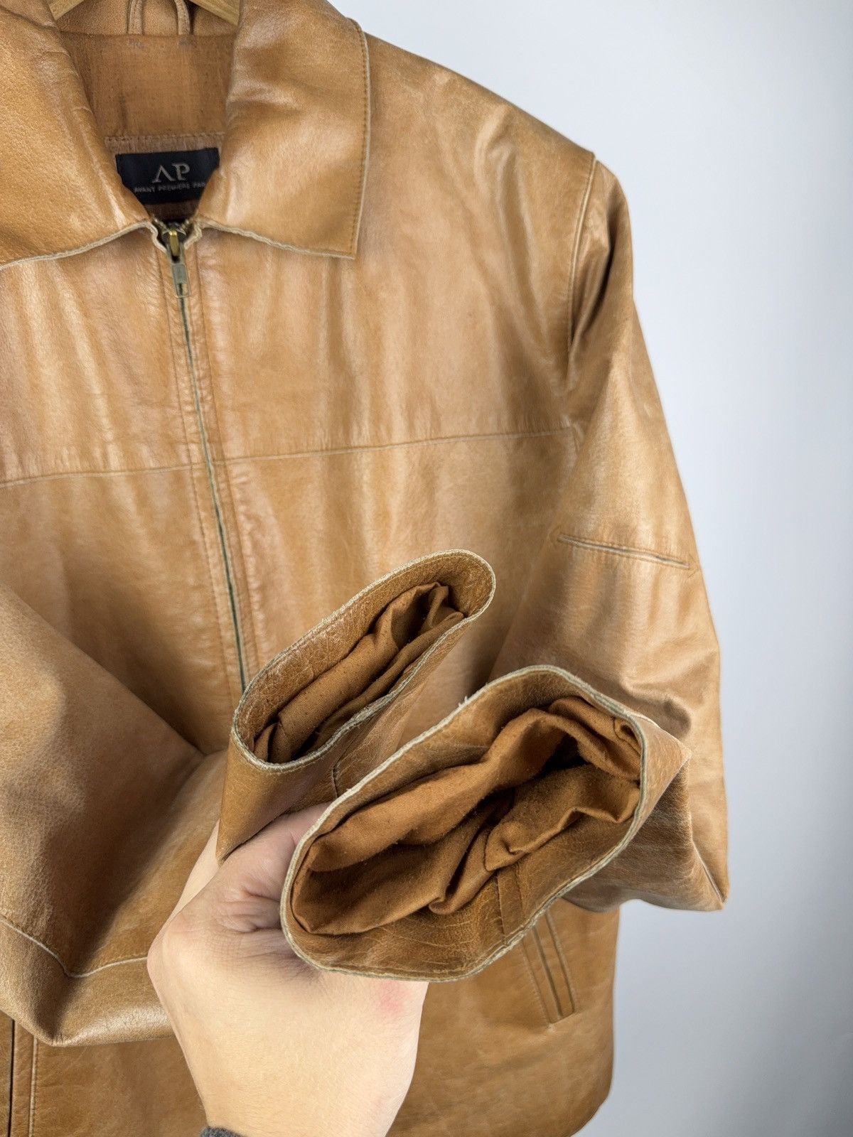 Vintage Vintage 90s Retro Avant Garde Leather Biker MOTO Y2K Jacket Size US S / EU 44-46 / 1 - 7 Thumbnail