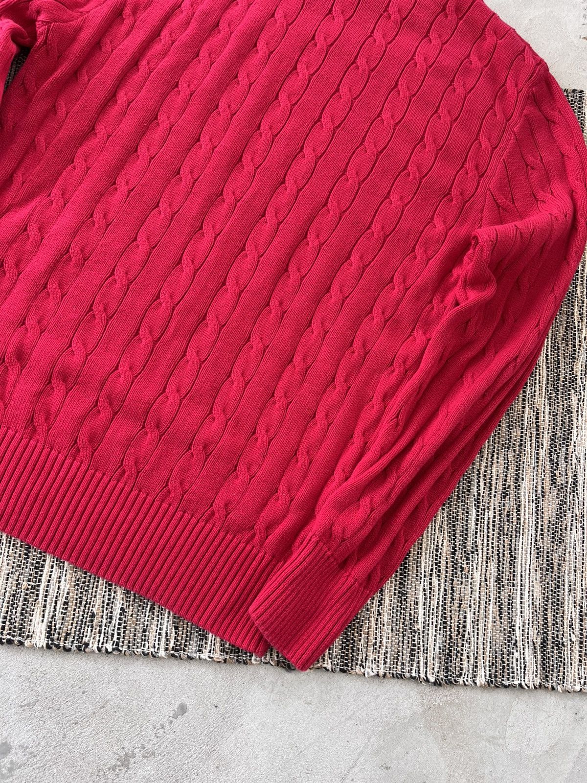 Polo Ralph Lauren × Vintage Hype Vintage Polo Ralph Lauren Knit Sweater Red Y2K Size US M / EU 48-50 / 2 - 14 Thumbnail