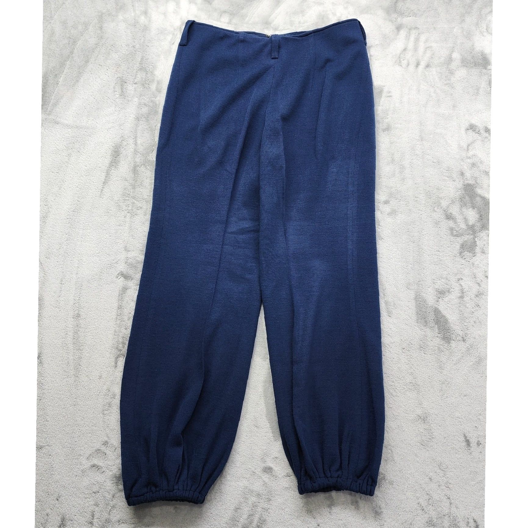 Vintage Batik Women's Knit Jogger Pant Size 12 High Rise Blue
