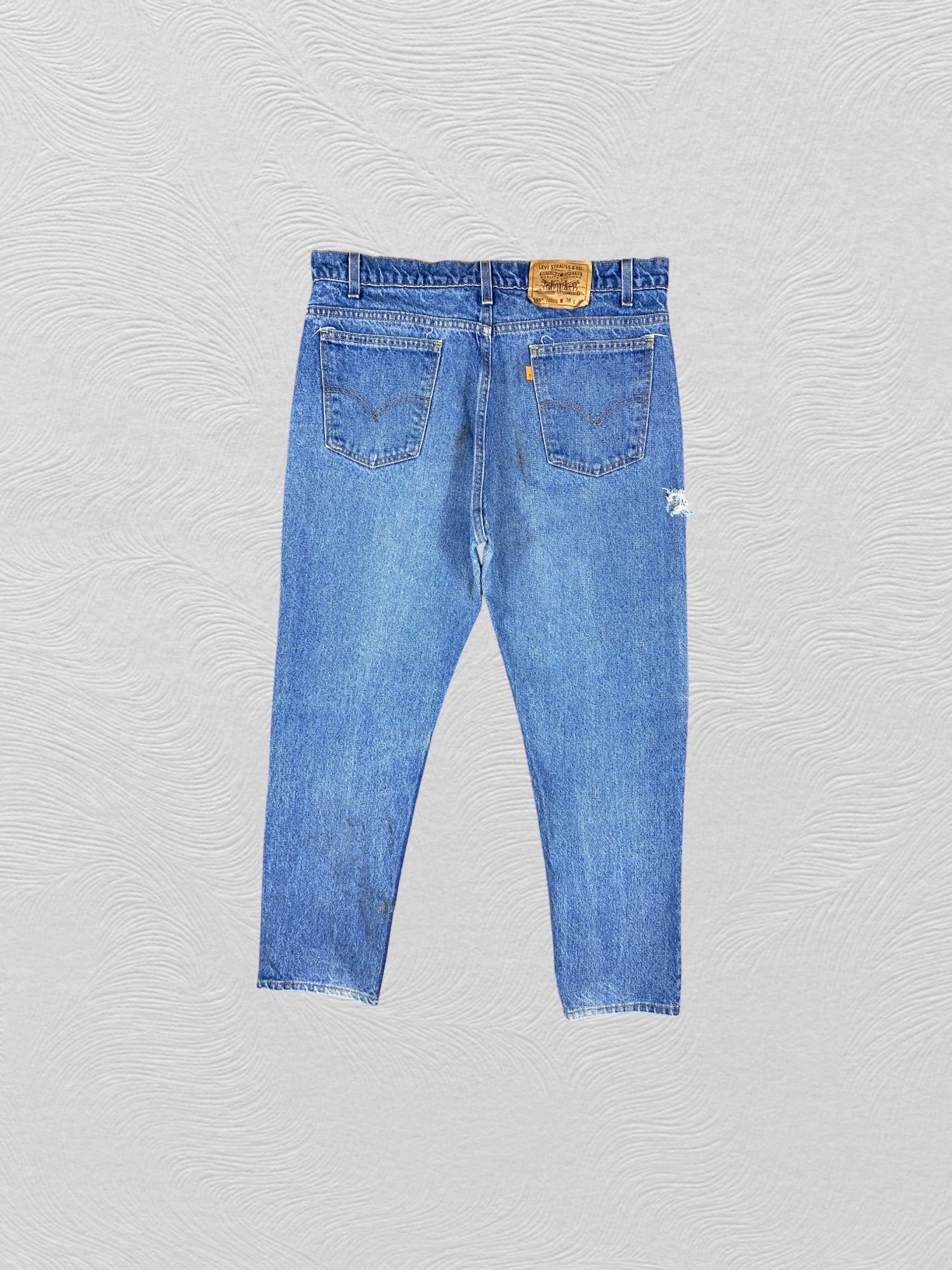 Levi's 90s Blue Vintage Levi's 505 USA Orange Tab Denim JN1821 Size US 36 / EU 52 - 2 Thumbnail