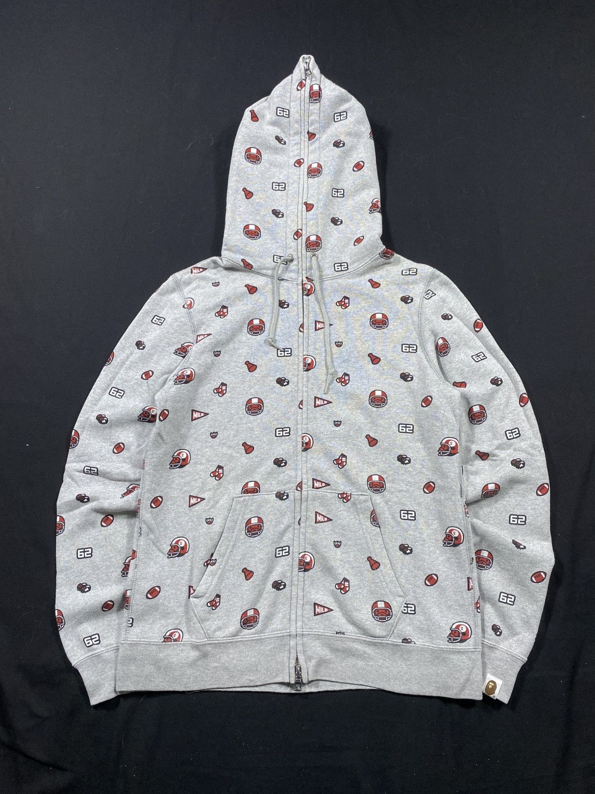 Bape A BATHING APE MLB FULL PRINT ZIP UP HOODIE Size XS / US 0-2 / IT 36-38 - 5 Thumbnail