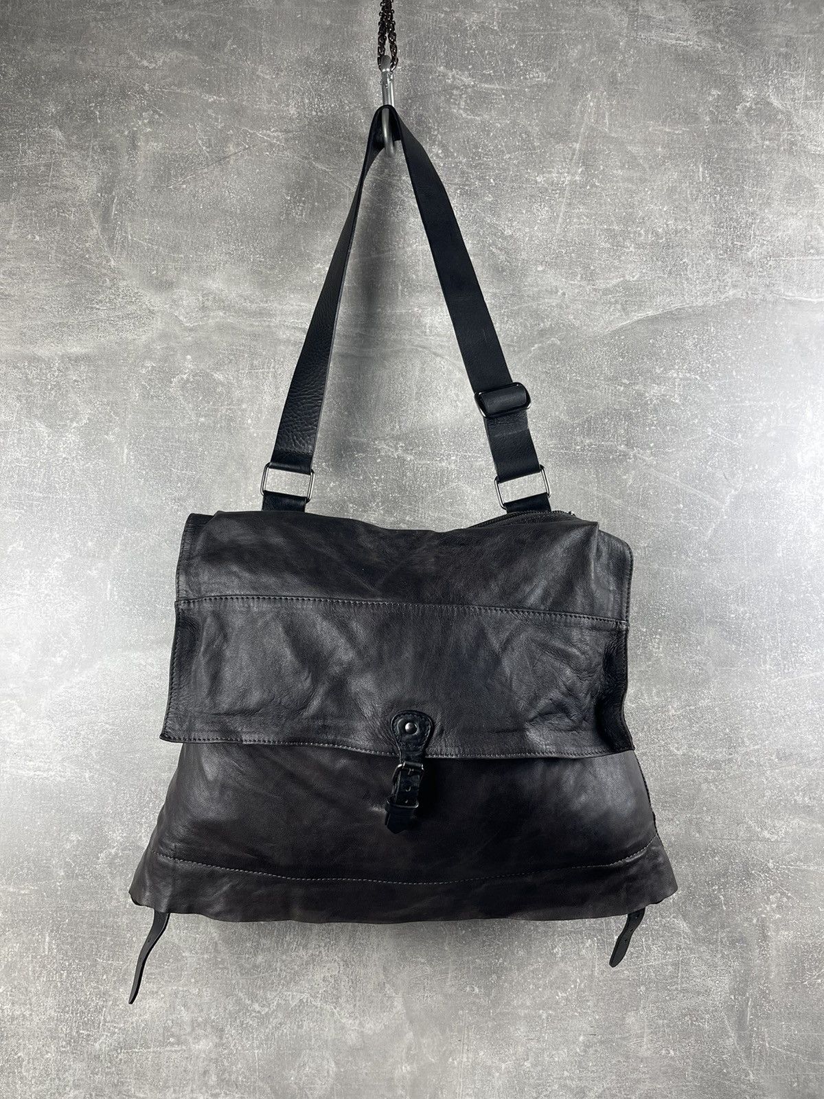 Other Malloni Avant Garde Brown Leather Fold Over Shoulder Bag Size ONE SIZE - 4 Thumbnail